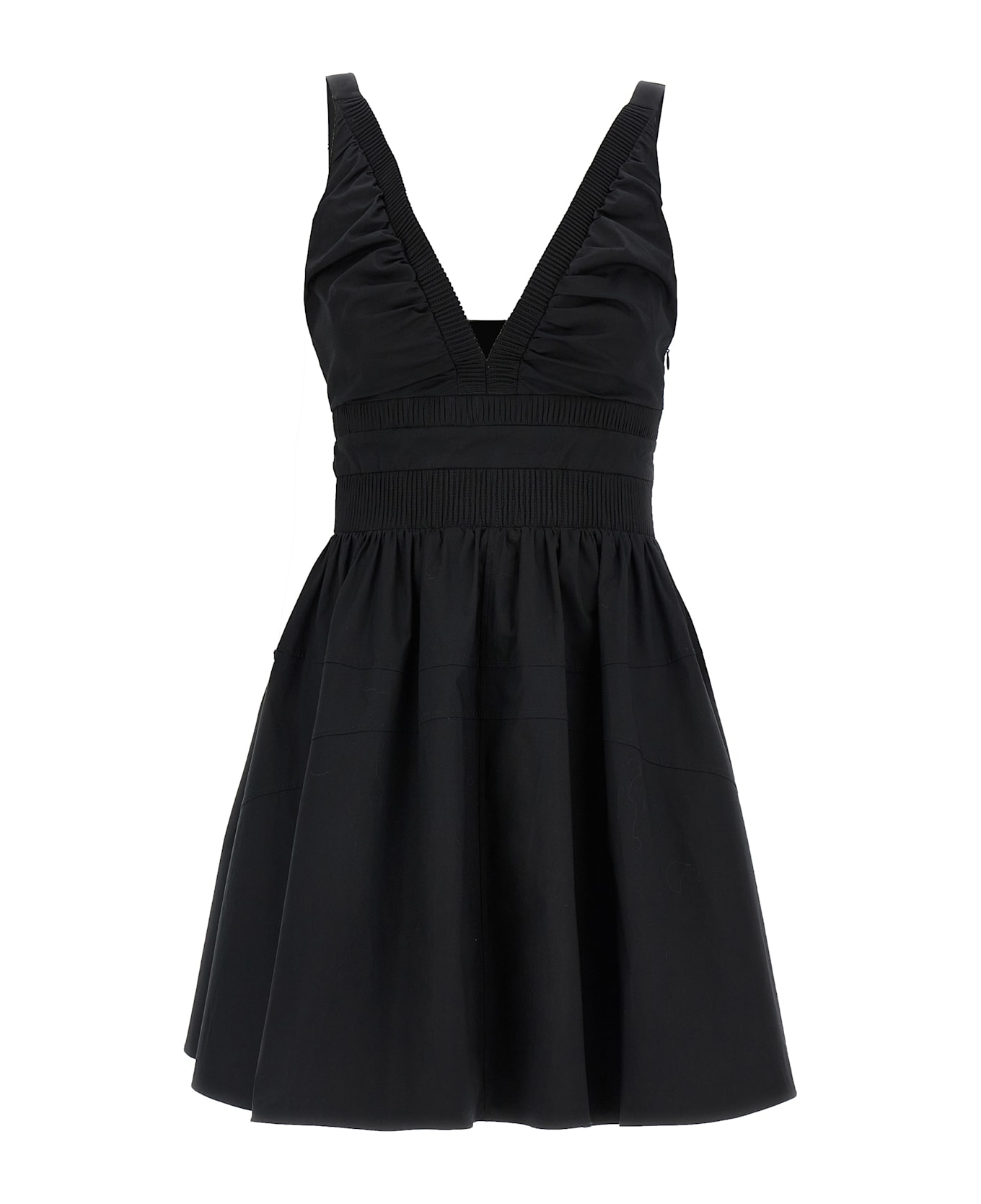 Giovanni Bedin Ribbed Detail Dress - Black  
