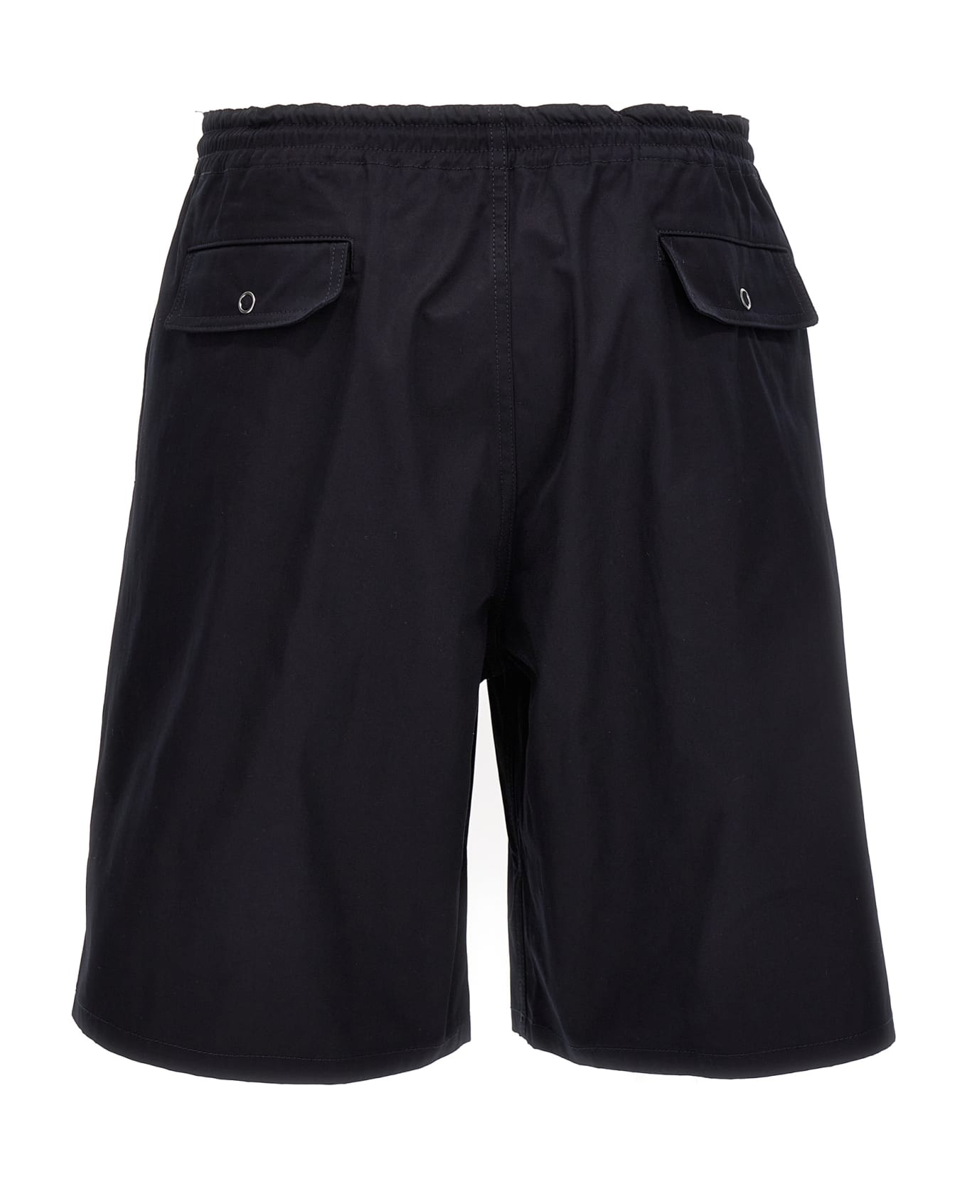 Comme des Garçons Homme Logo Cotton Bermuda Shorts - Blue