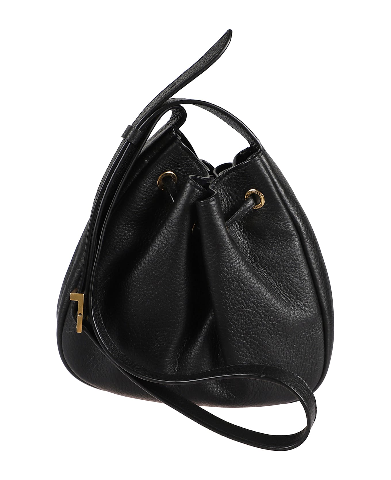 Saint Laurent Mini Paris Vii Hobo Bag - Black