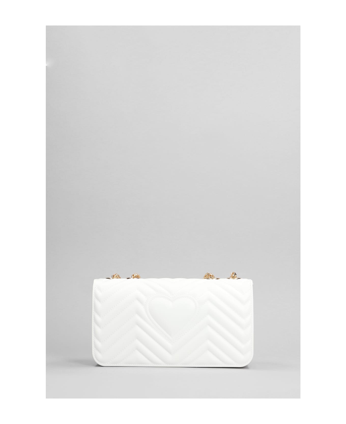 Marc Ellis Flat Soho Shoulder Bag In White Leather - white ショルダーバッグ