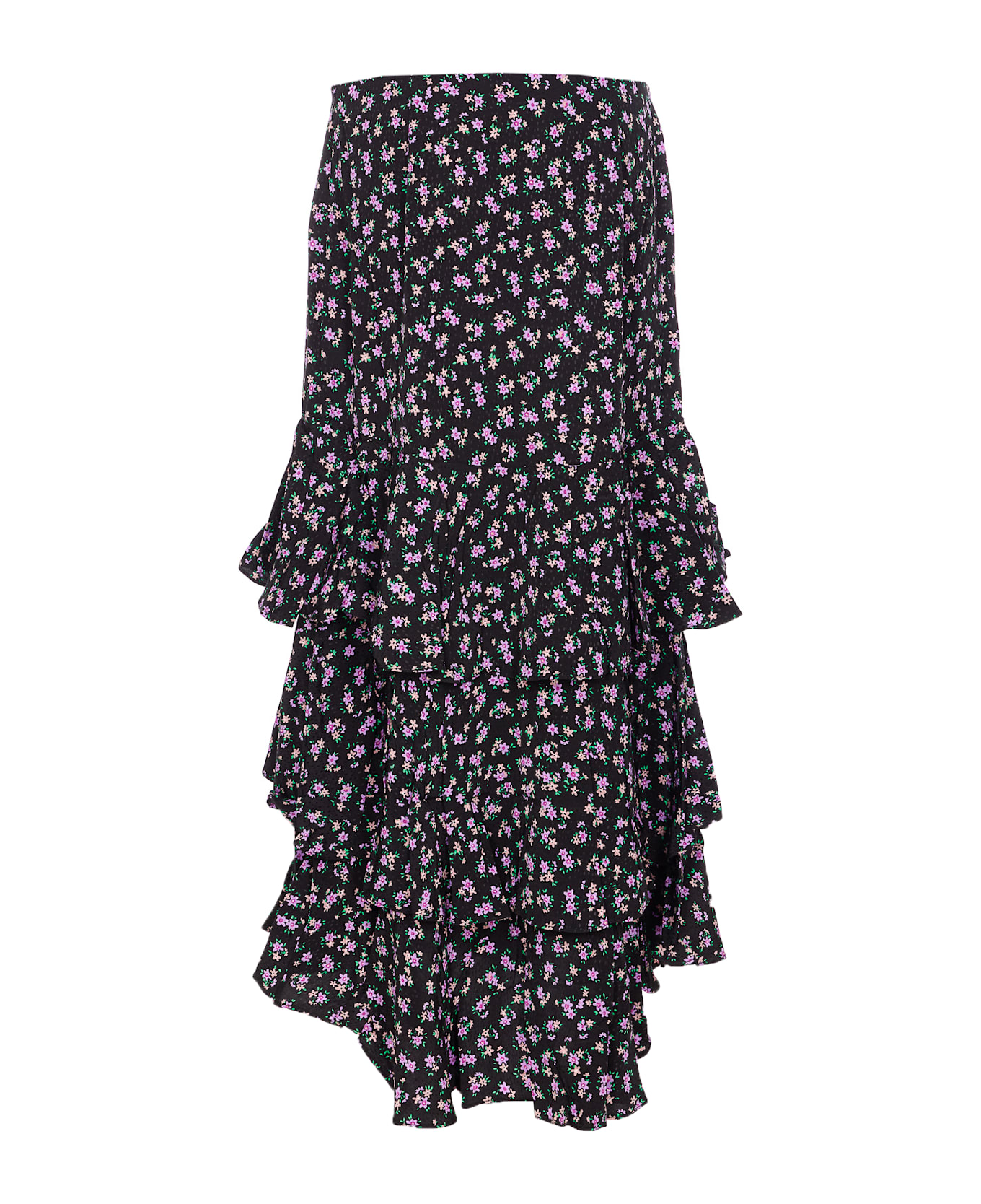 Essentiel Antwerp Ilana Tiered Ruffle Skirt - Black