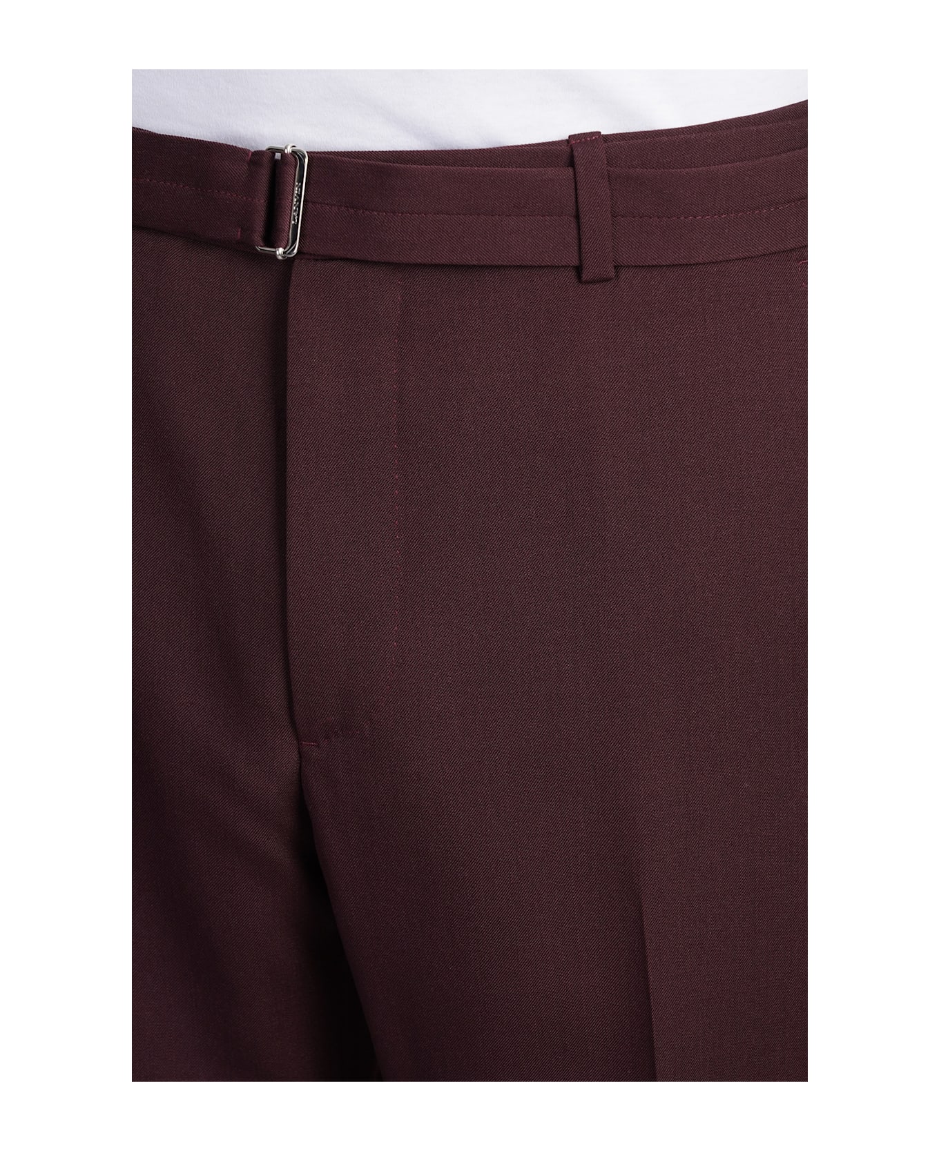 Lanvin Pants In Bordeaux Wool - bordeaux