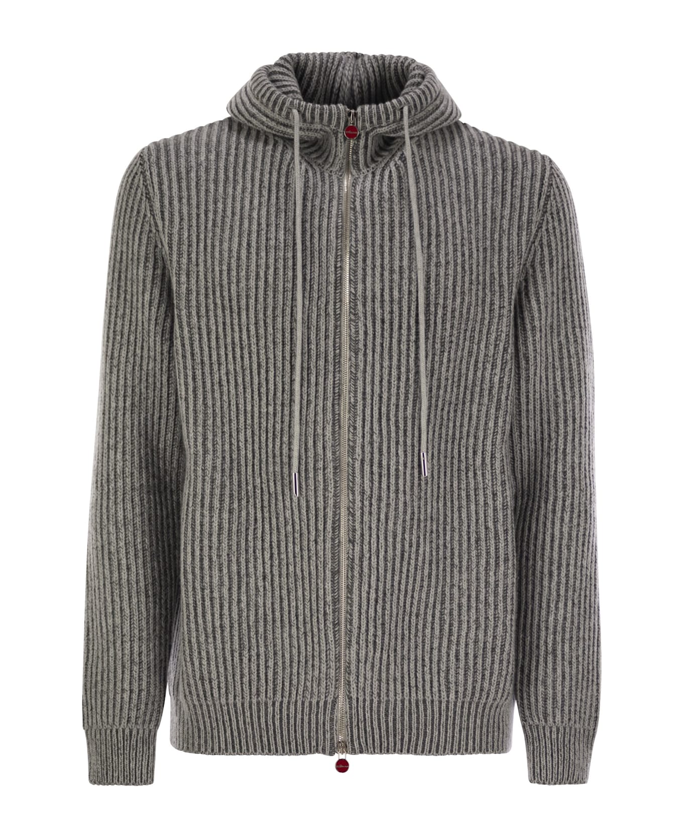 Kiton Plush Cut Cashmere Jacket - Grey