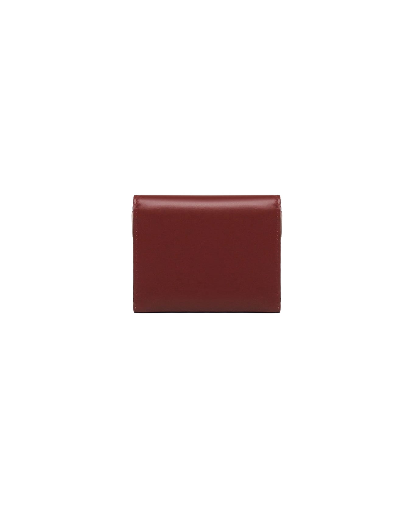 Ferragamo Two-tone Trifold Wallet - MARRONE, beige