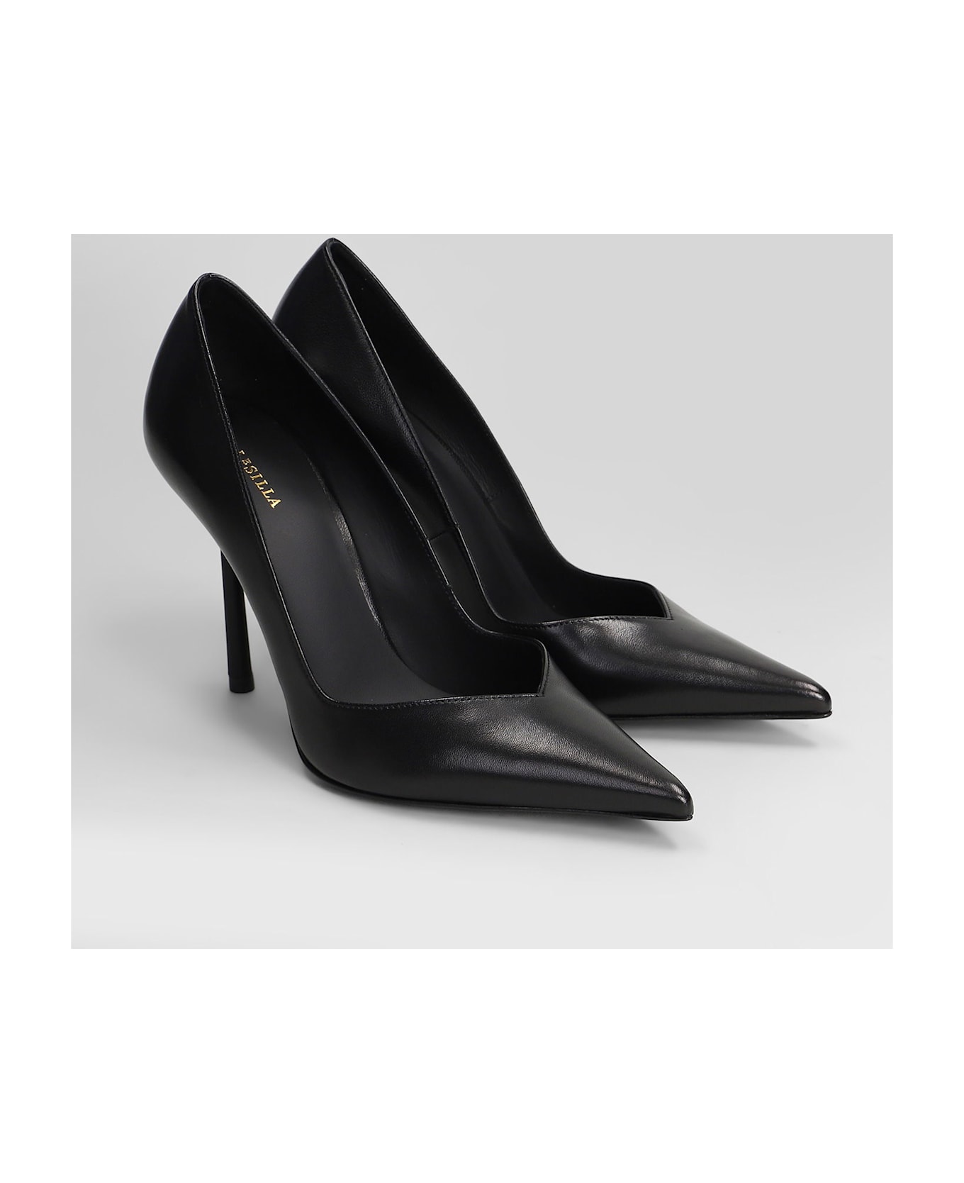 Le Silla Vivienne Pumps In Black Leather - black