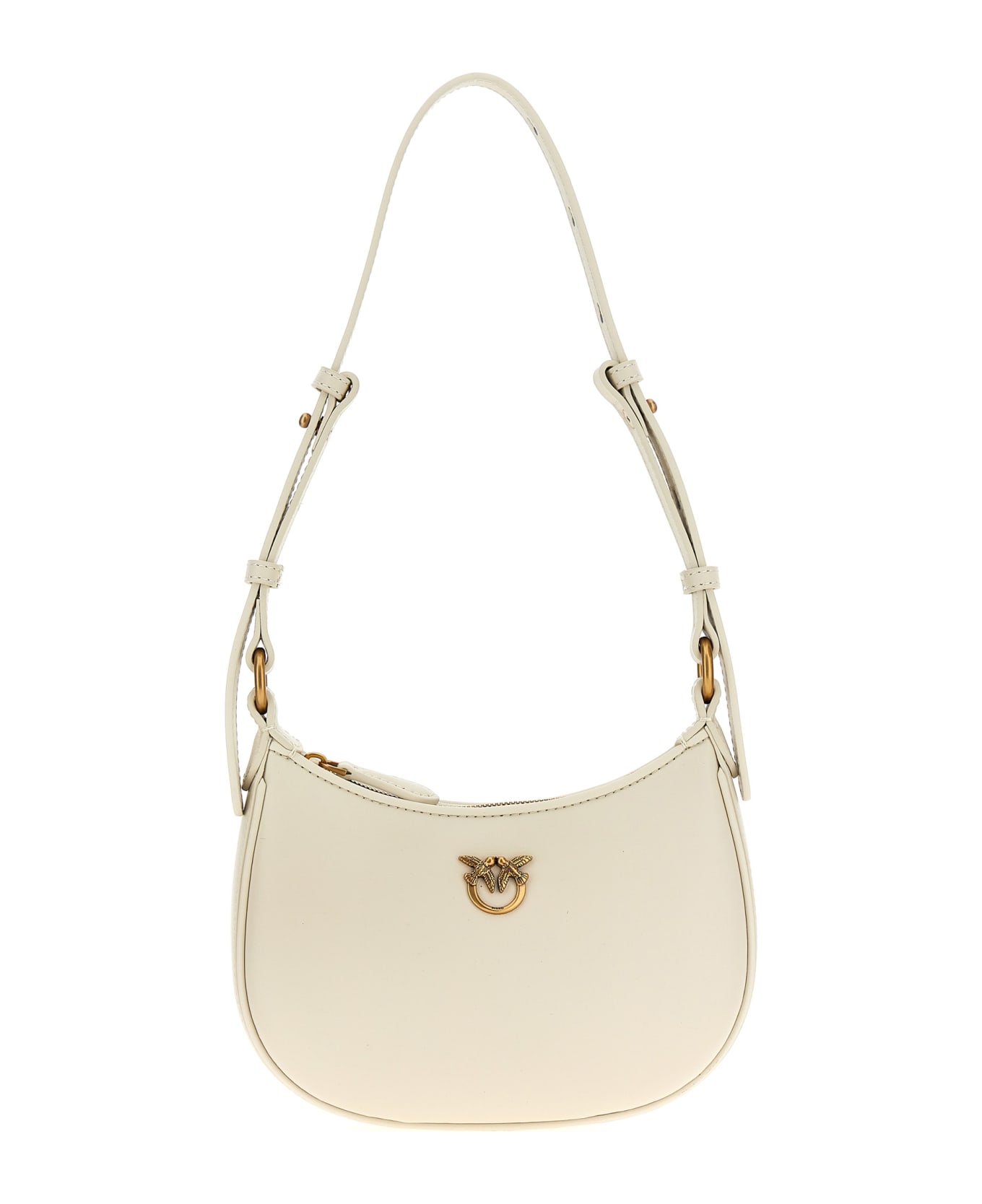 Pinko 
half Moon Baby
 Handbag - White