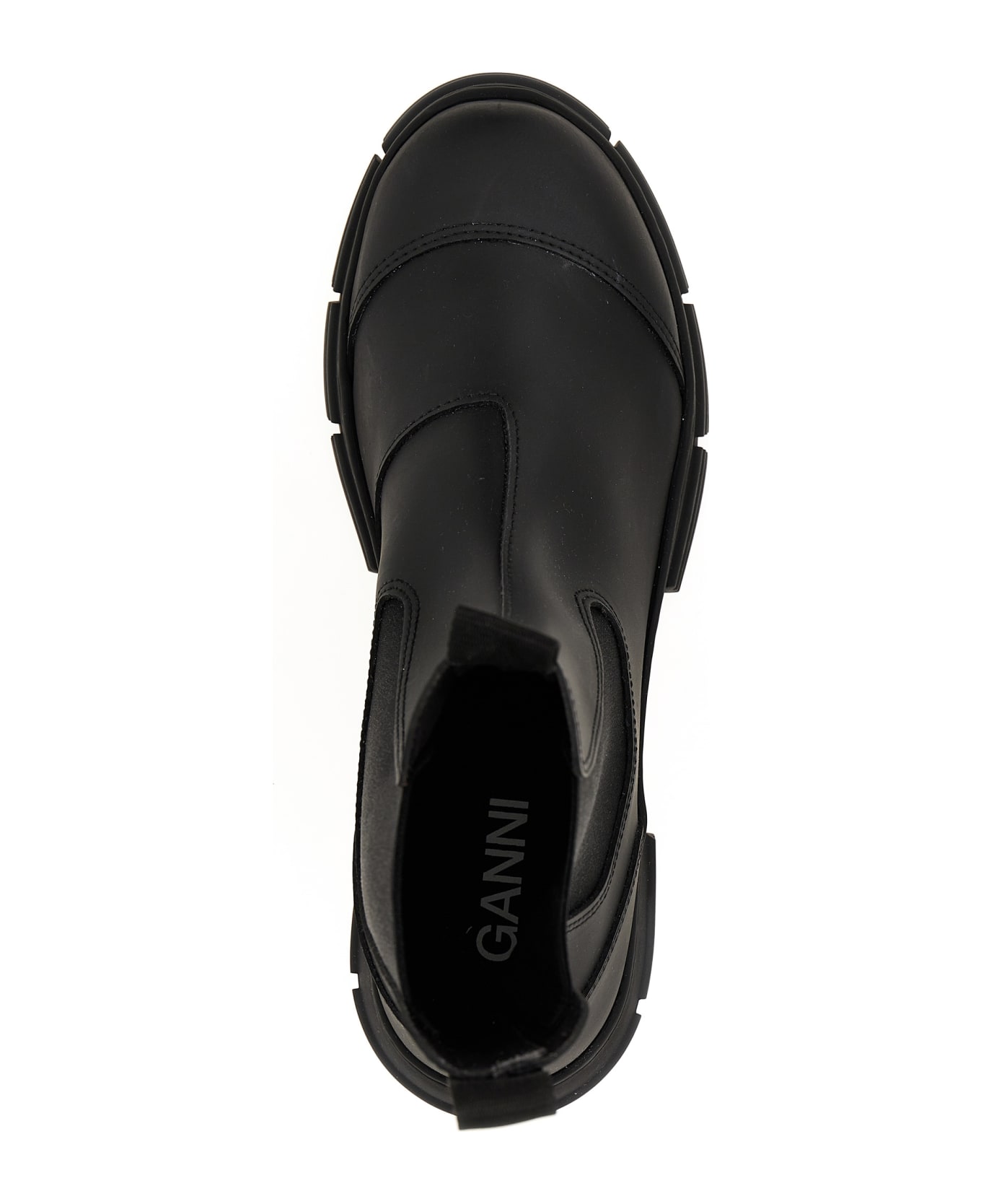 Ganni 'rubber City' Ankle Boots - Black  