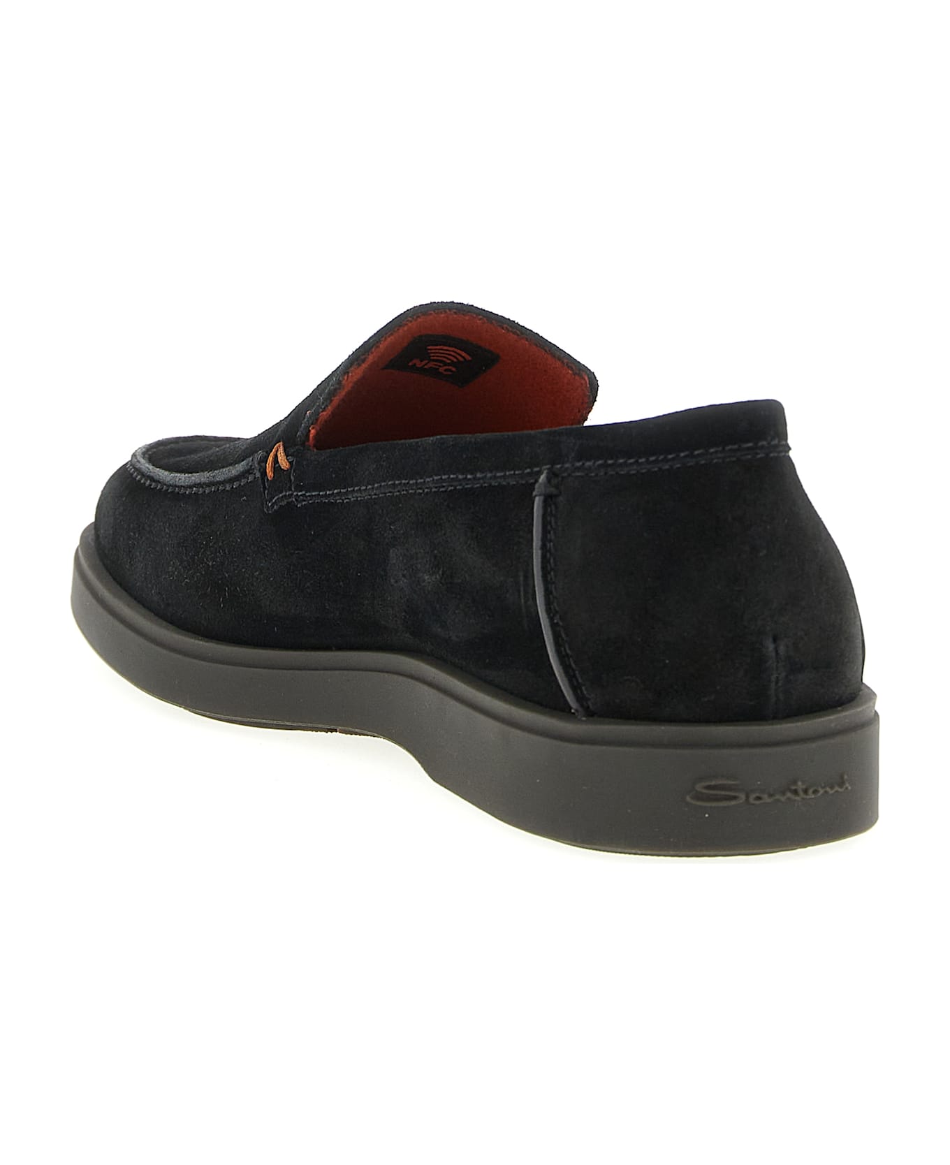 Santoni 
drain
 Loafers - Black  
