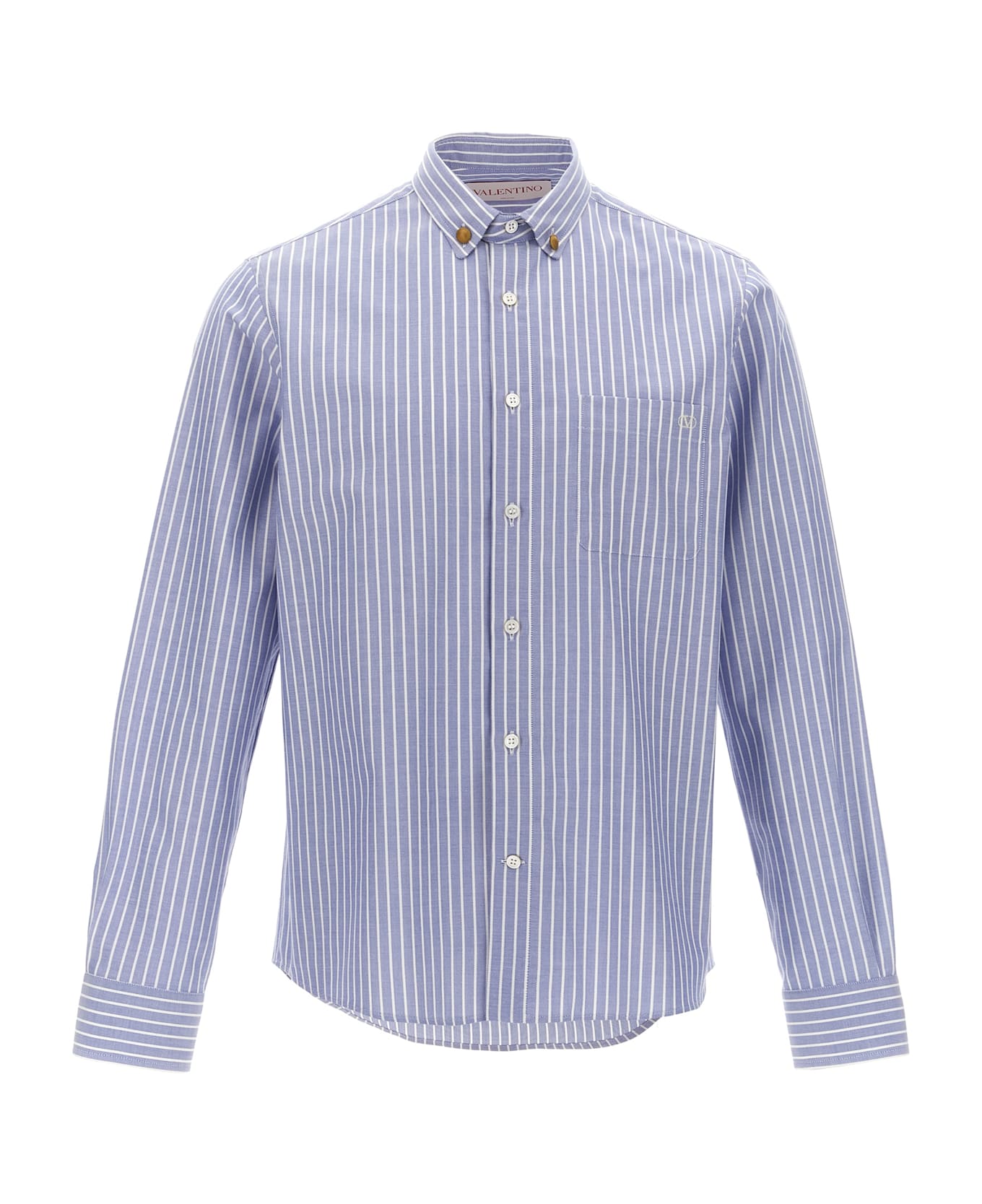 Valentino Garavani Striped Shirt - Light Blue