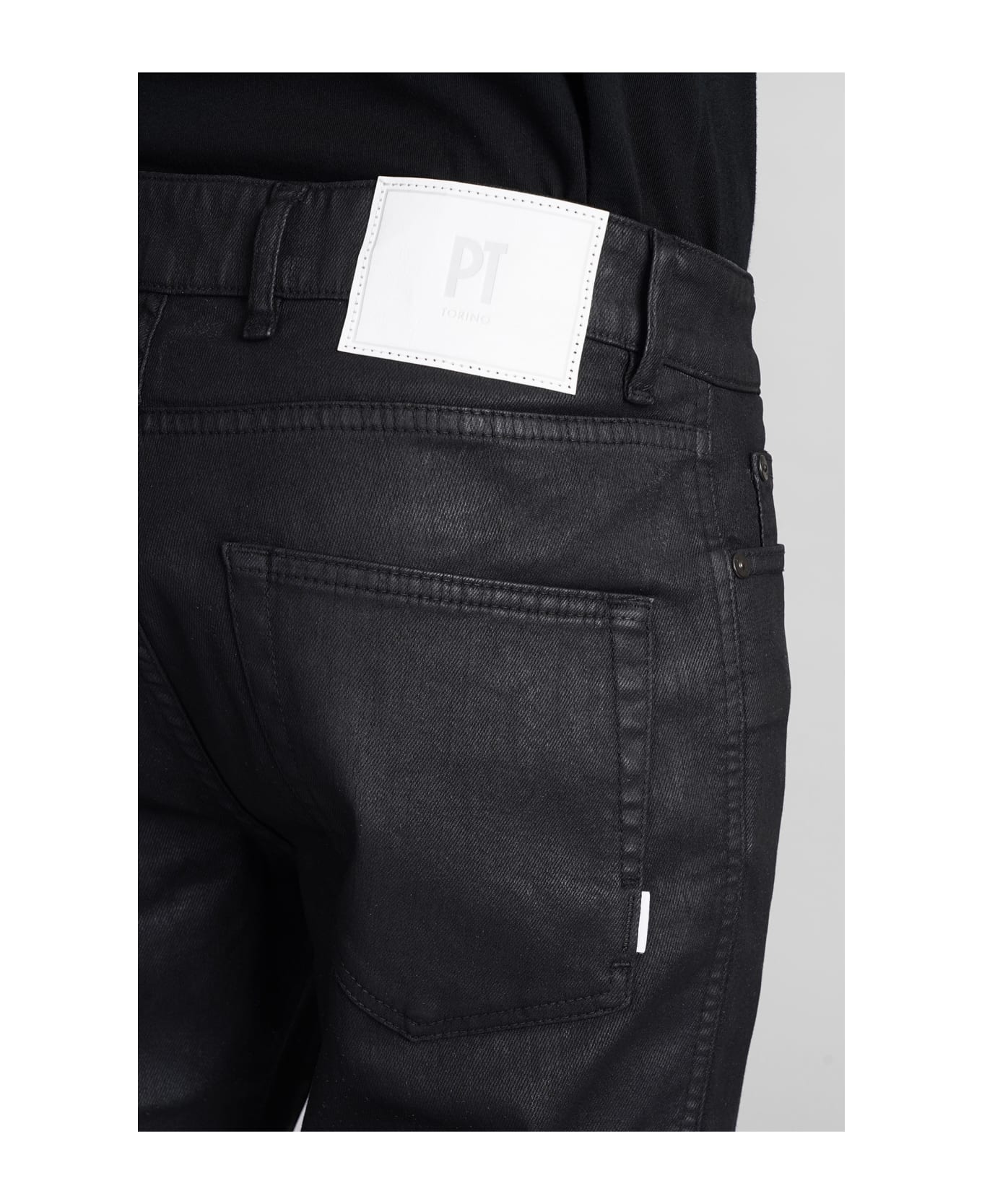 PT Torino Jeans In Black Cotton - BLACK