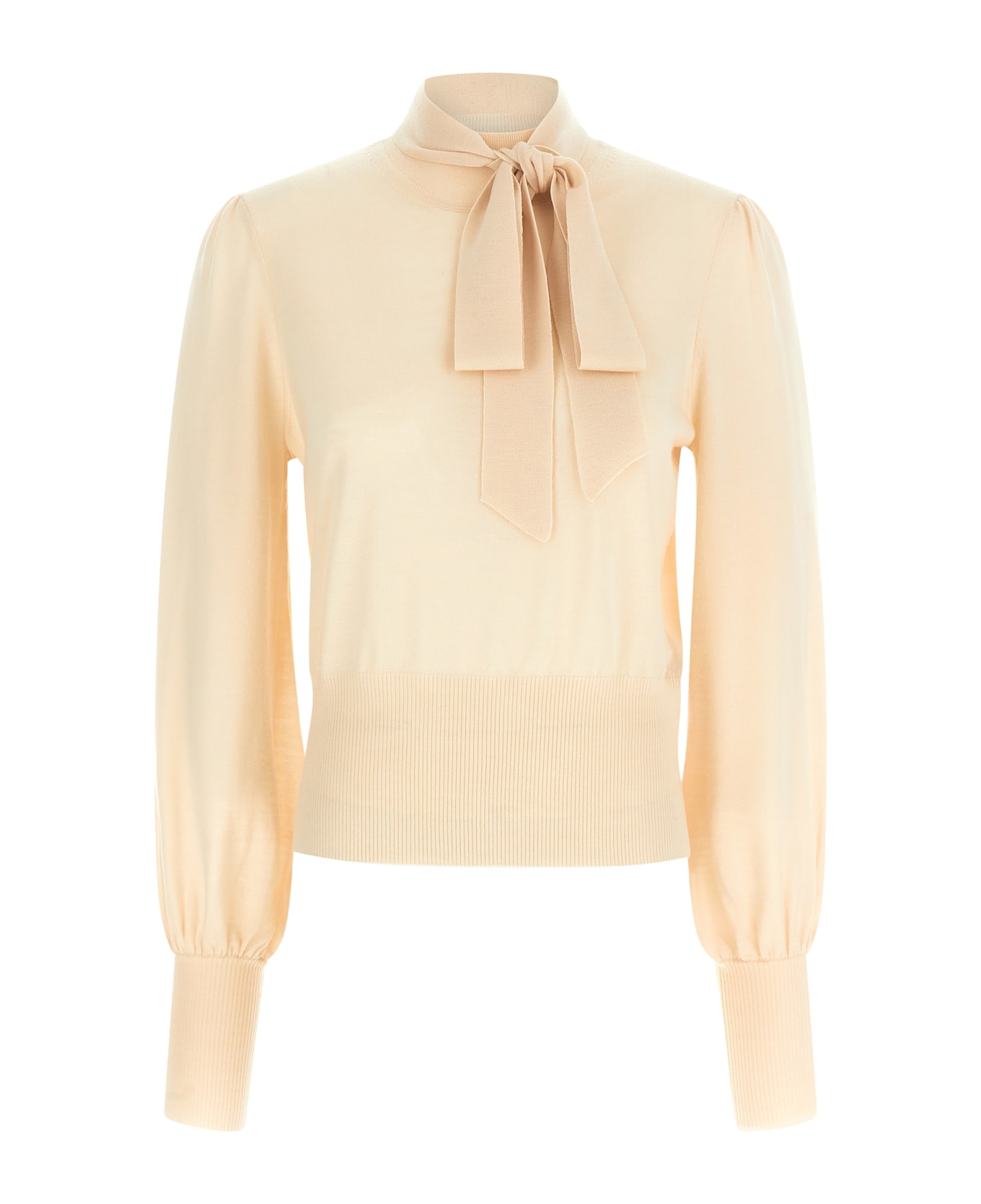 Zimmermann 
pussybow
 Sweater - Beige