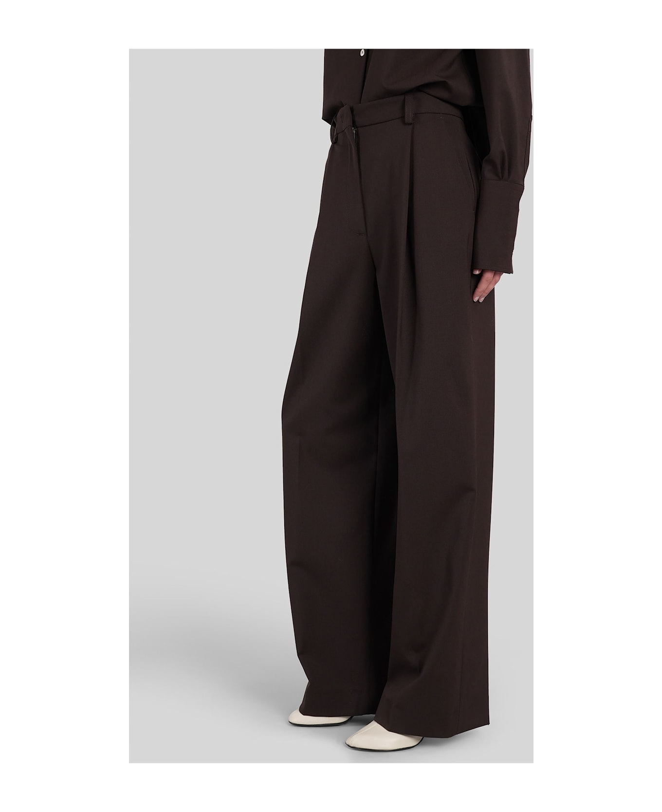 TheLatest C Axel 3104 Pants In Brown Polyester - brown
