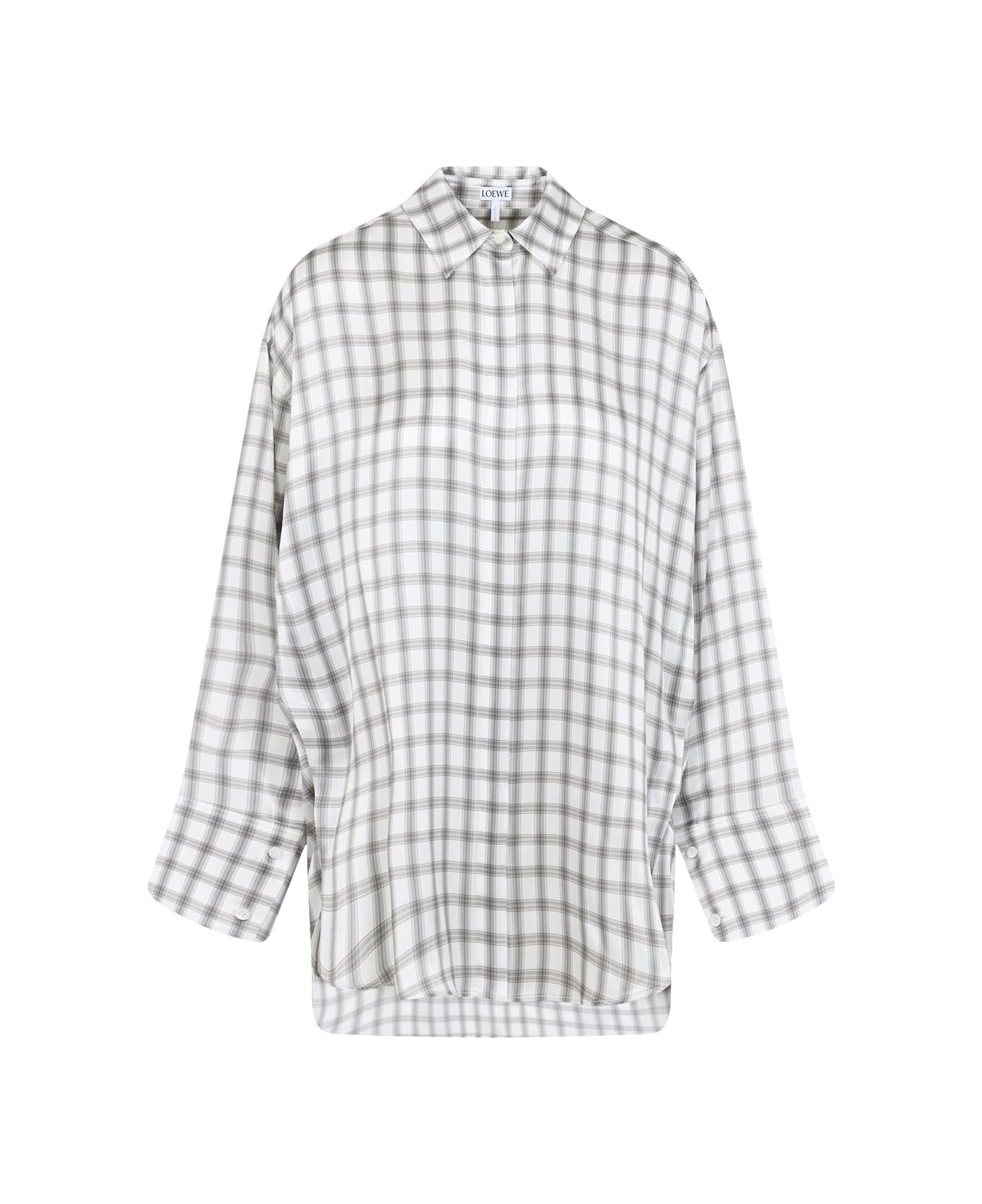 Loewe Silk Shirt - White Grey