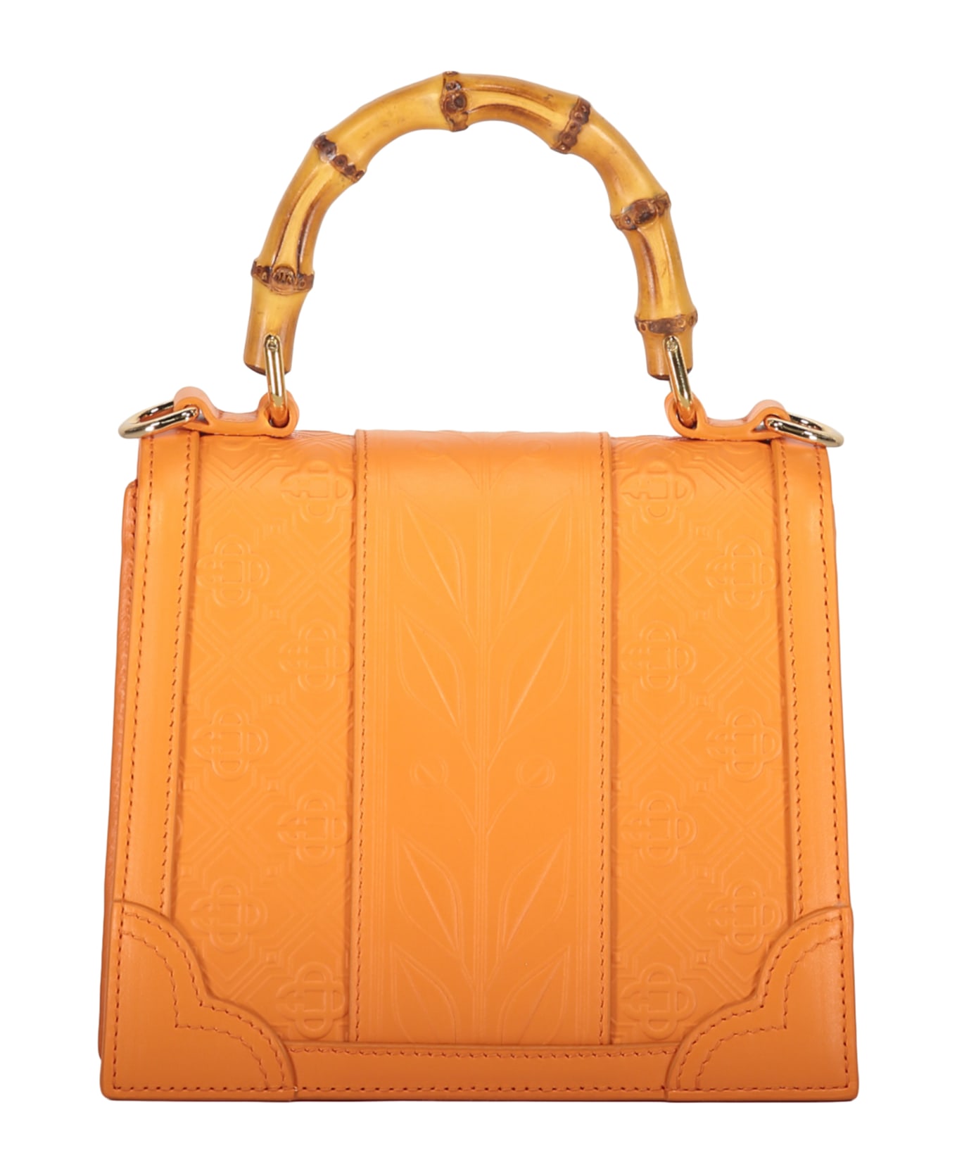 Casablanca Leather Handbag - Orange