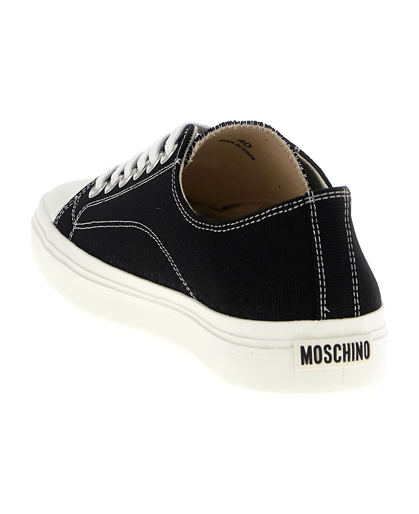 Moschino 'edge' Sneakers - White/Black
