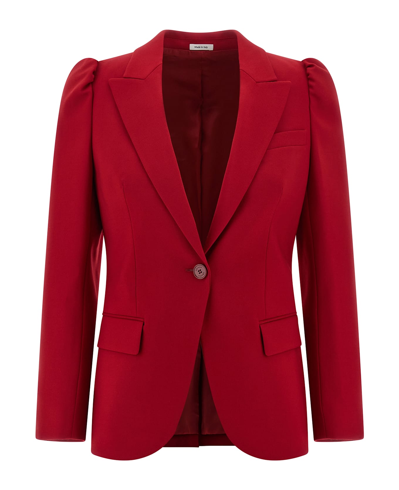 Alexander McQueen Single-breasted Blazer - Red