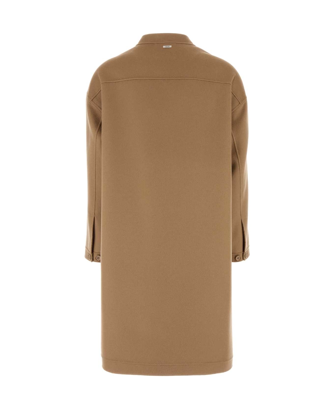 
S Max Mara Camel Wool Miriam Coat - CAMMELLO