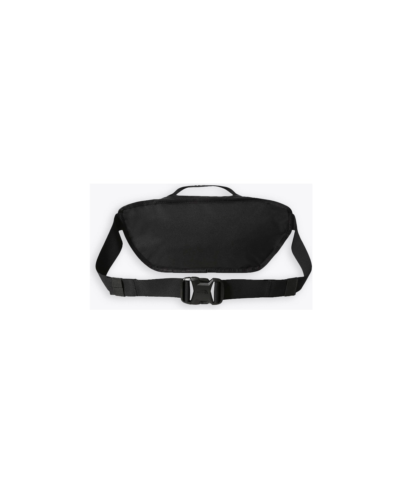 Metallic logo plate fanny pack in 1000 black - Palm Angels® Official
