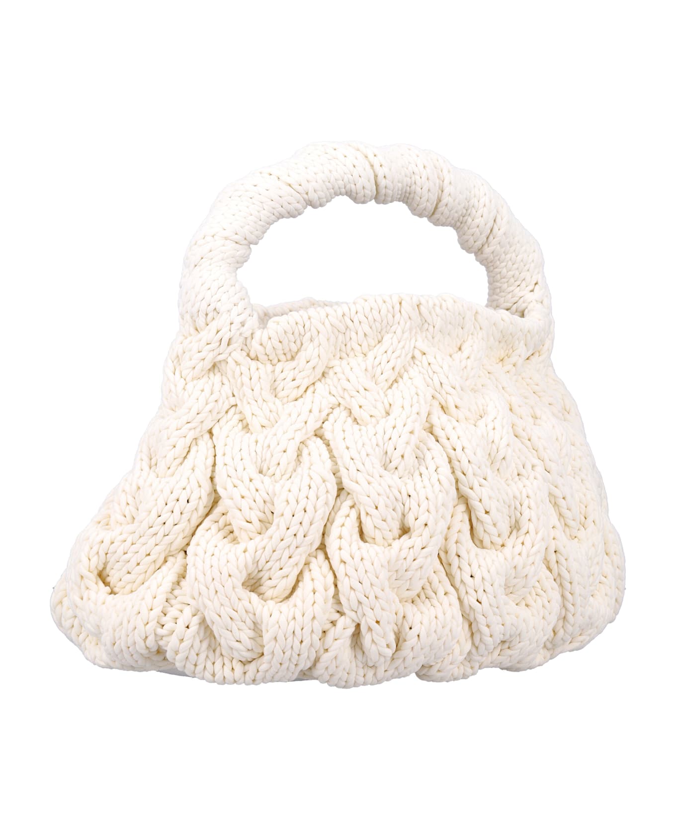 J.W. Anderson Cable Knit Bag - off white