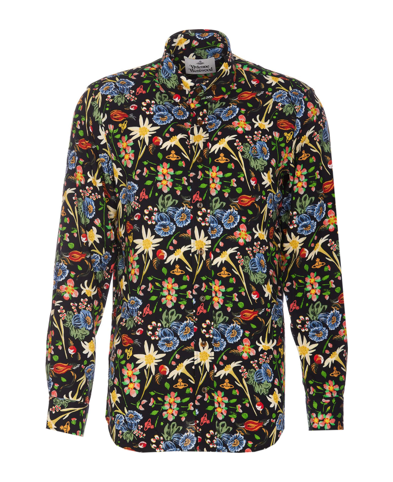 Vivienne Westwood 2 Button Krall Folk Flower Print Shirt - MultiColour
