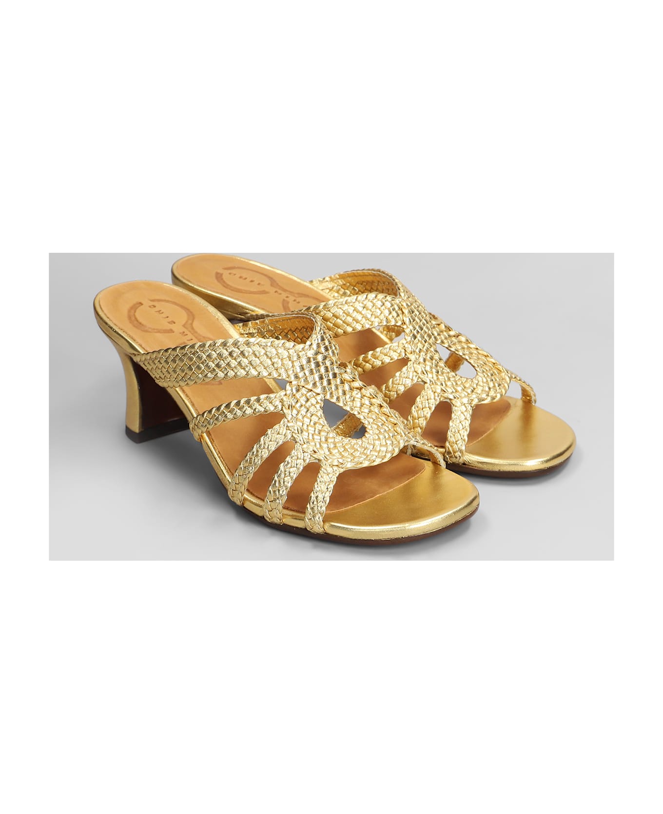 Chie Mihara Sandals In Gold Leather - gold