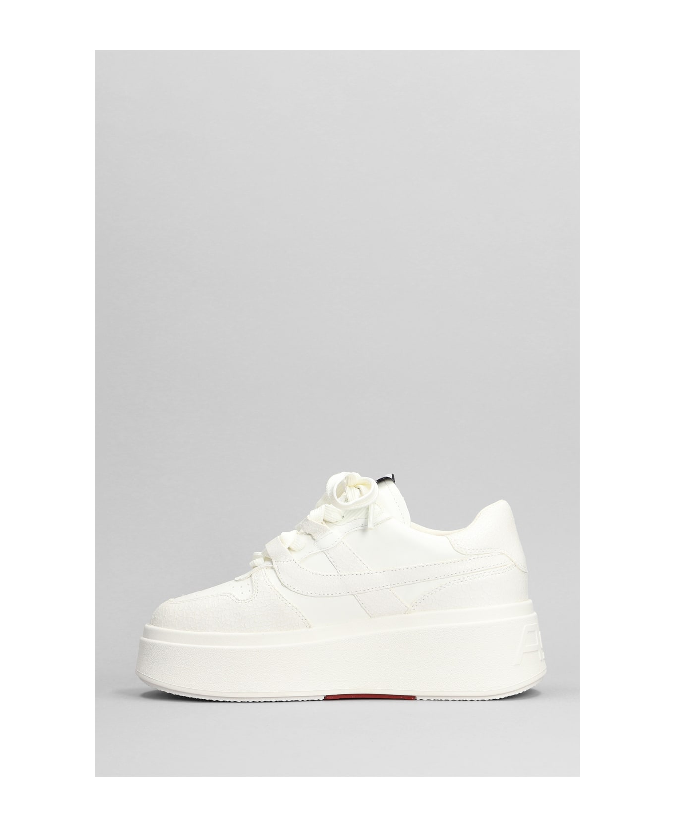 Ash Match Sneakers In White Leather - white