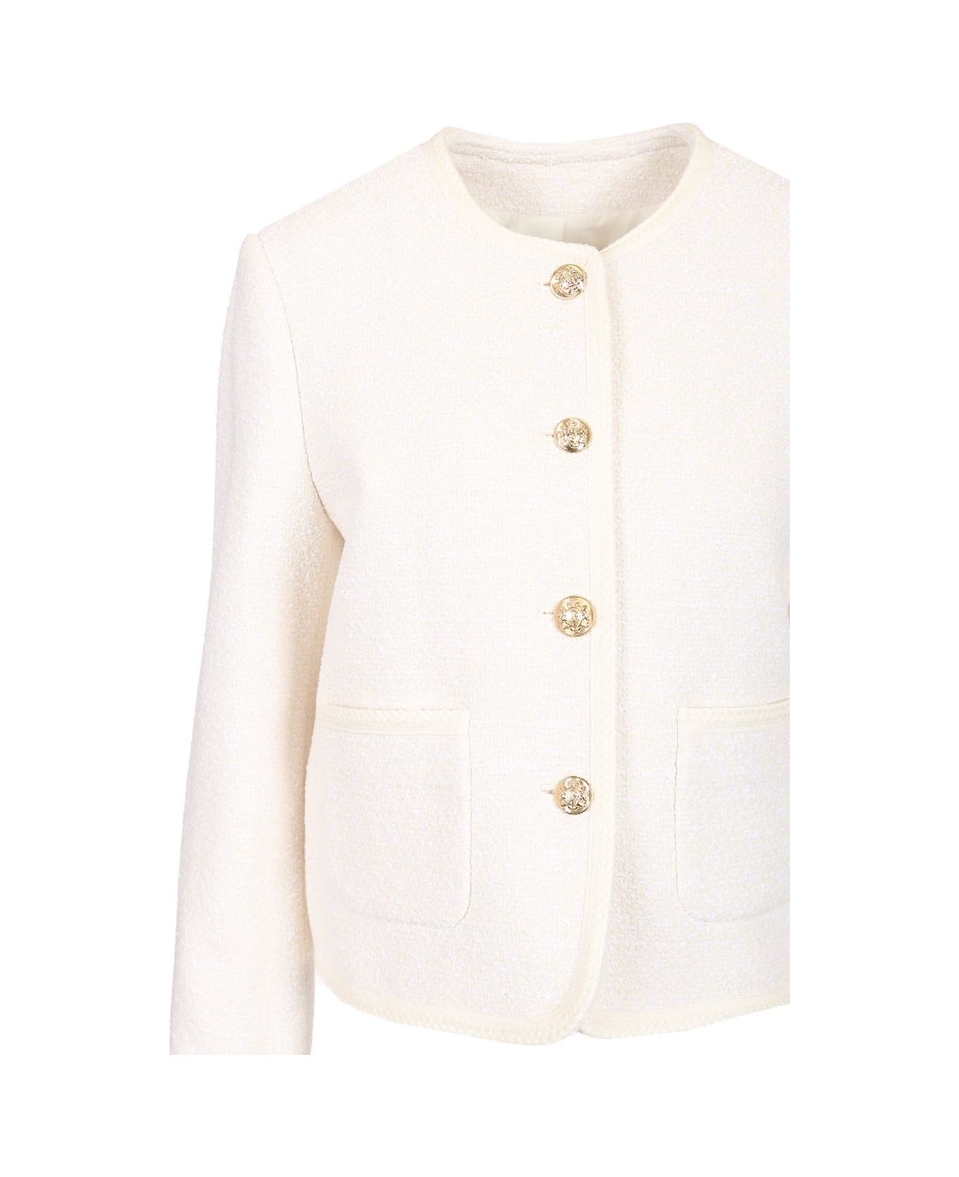 Dunst Boucle Tweed Jacket - WHITE