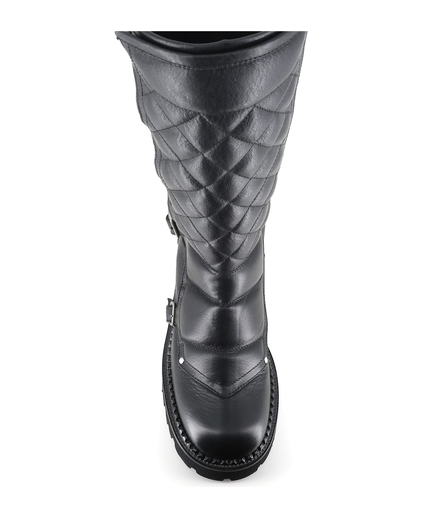 Sartore Biker With Buckles - Black