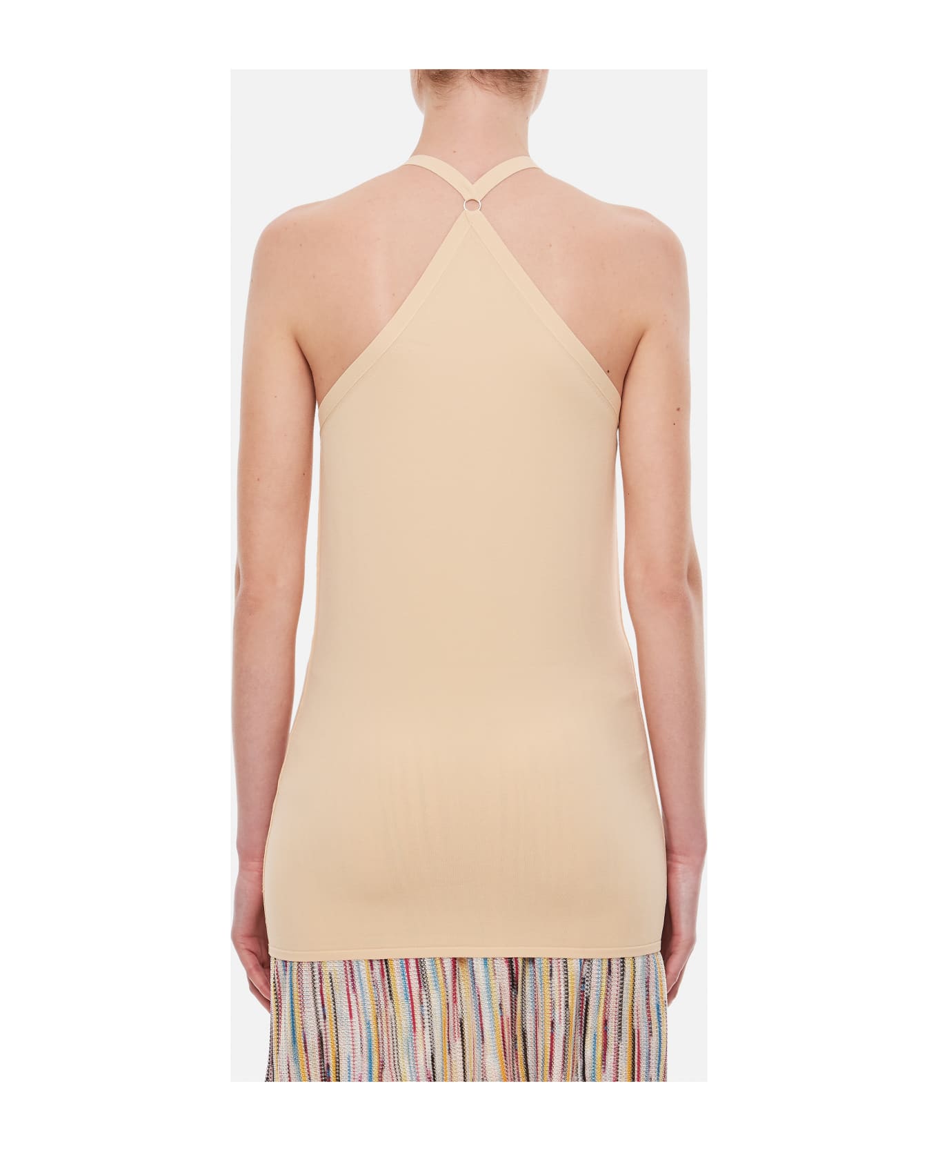 Quira Viscose Dancer Tank Top - Beige