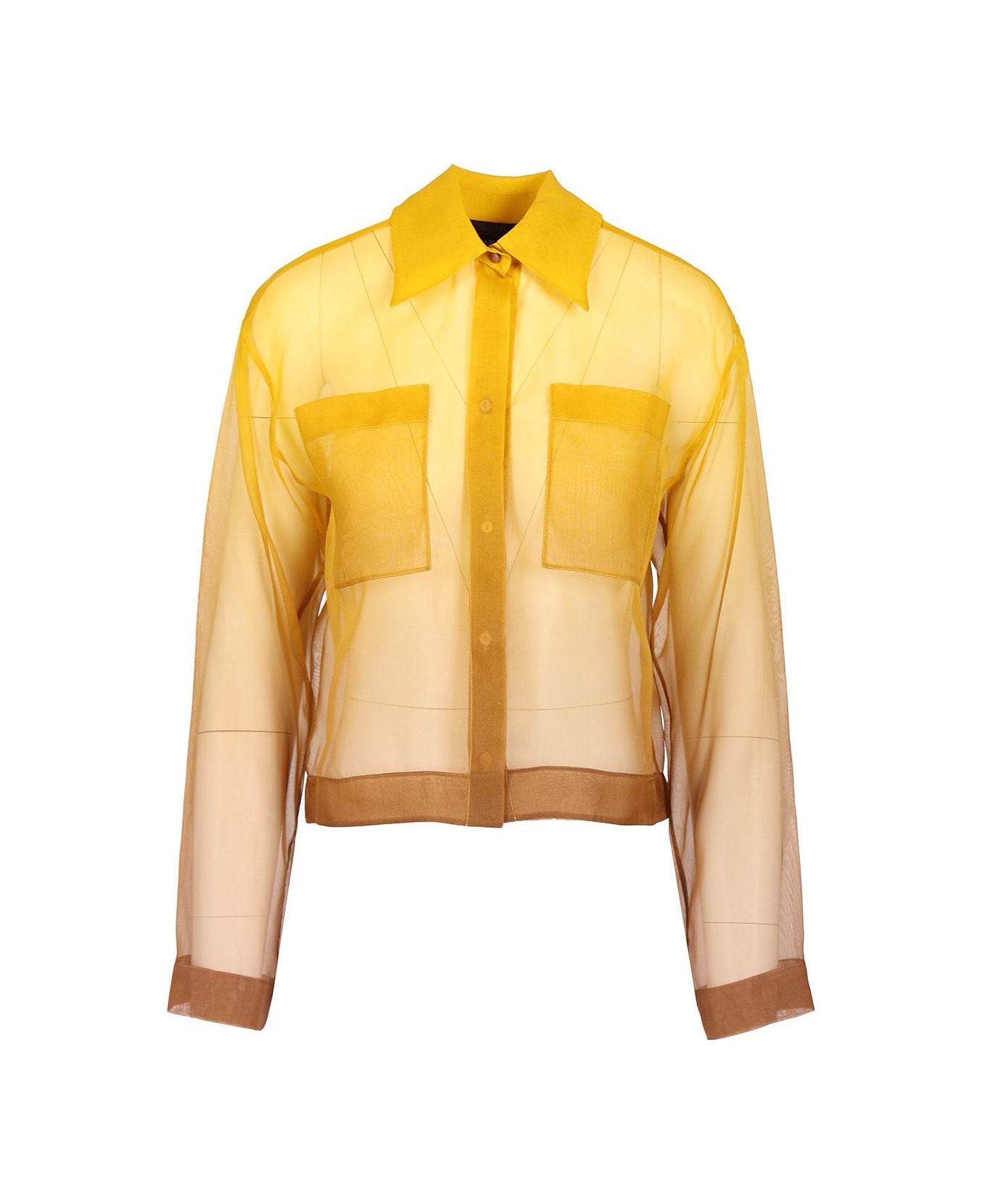Davina Short Shirt Degrade' Silk Organza - Thumbnail 2