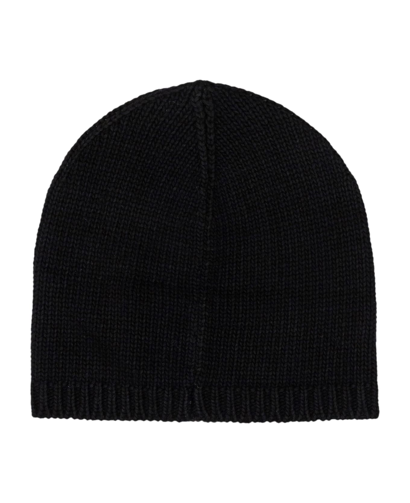 Dsquared2 Black Wool Blend Beanie - NERO BIANCO 帽子