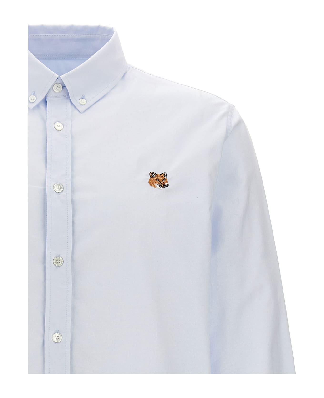 Maison Kitsuné 'mini Fox Head Classic' Shirt - Light Blue シャツ