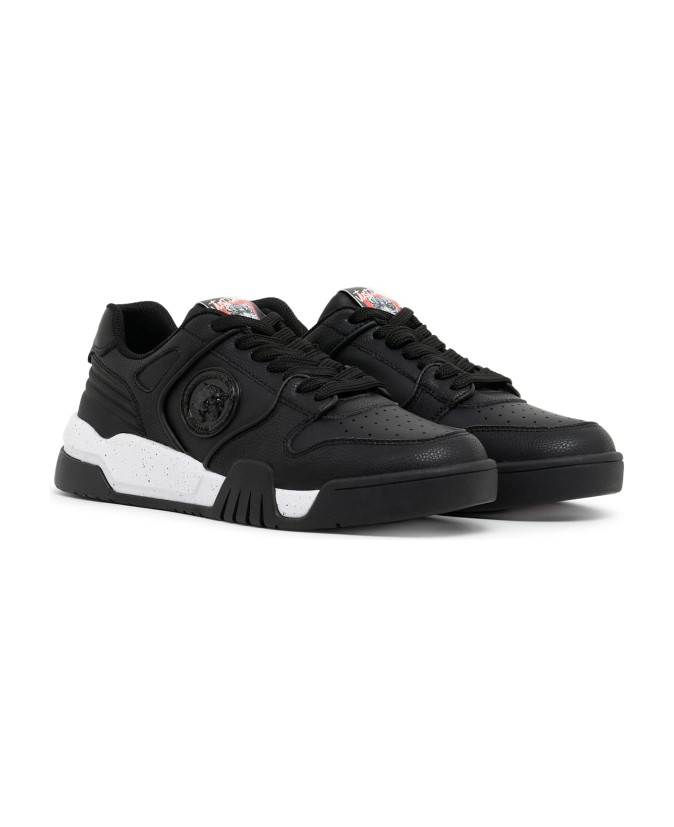 Just Cavalli Black Low Top Sneakers - Black