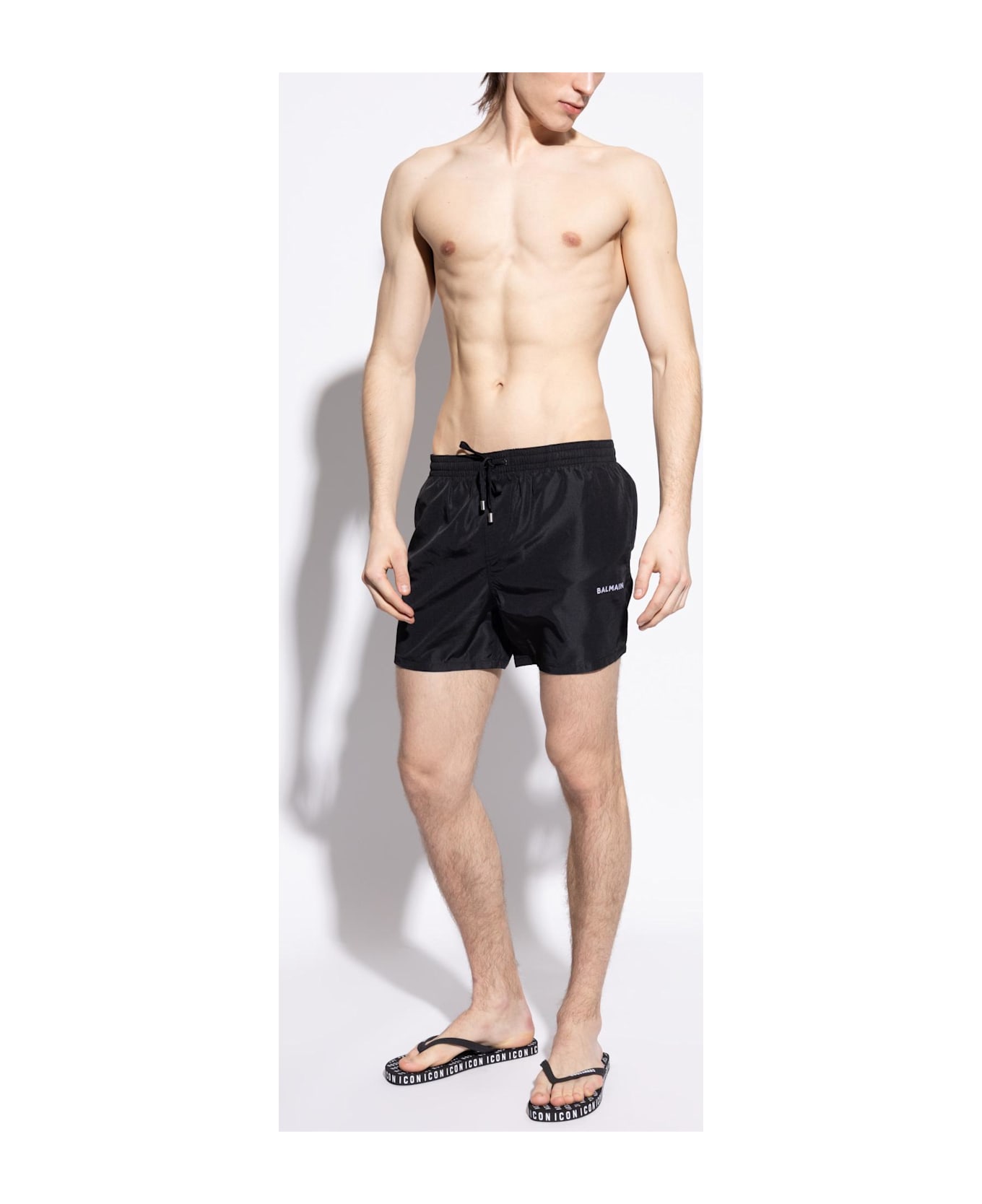 Dsquared2 Rubber Slides With Logo Dsquared2 - BLACK