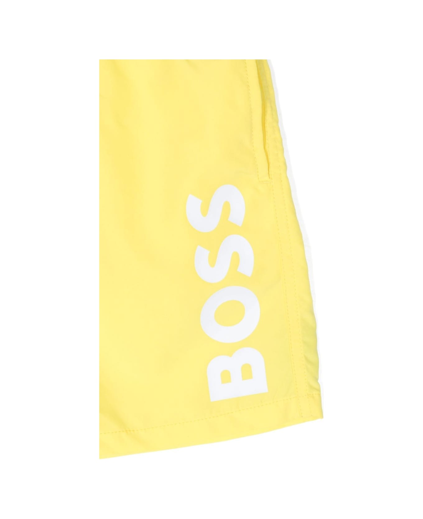 Hugo Boss Printed Swimsuit - Yellow