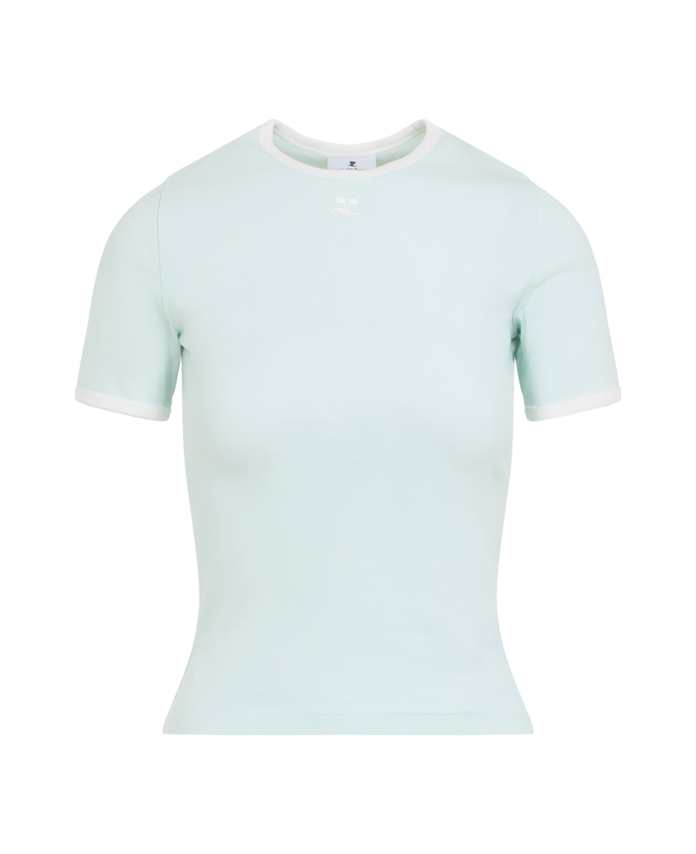 Courrèges Signature T-shirt - Light Mint