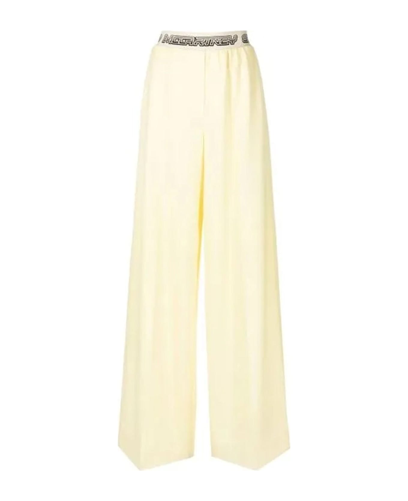Stella McCartney Logo Wool Pants - Yellow