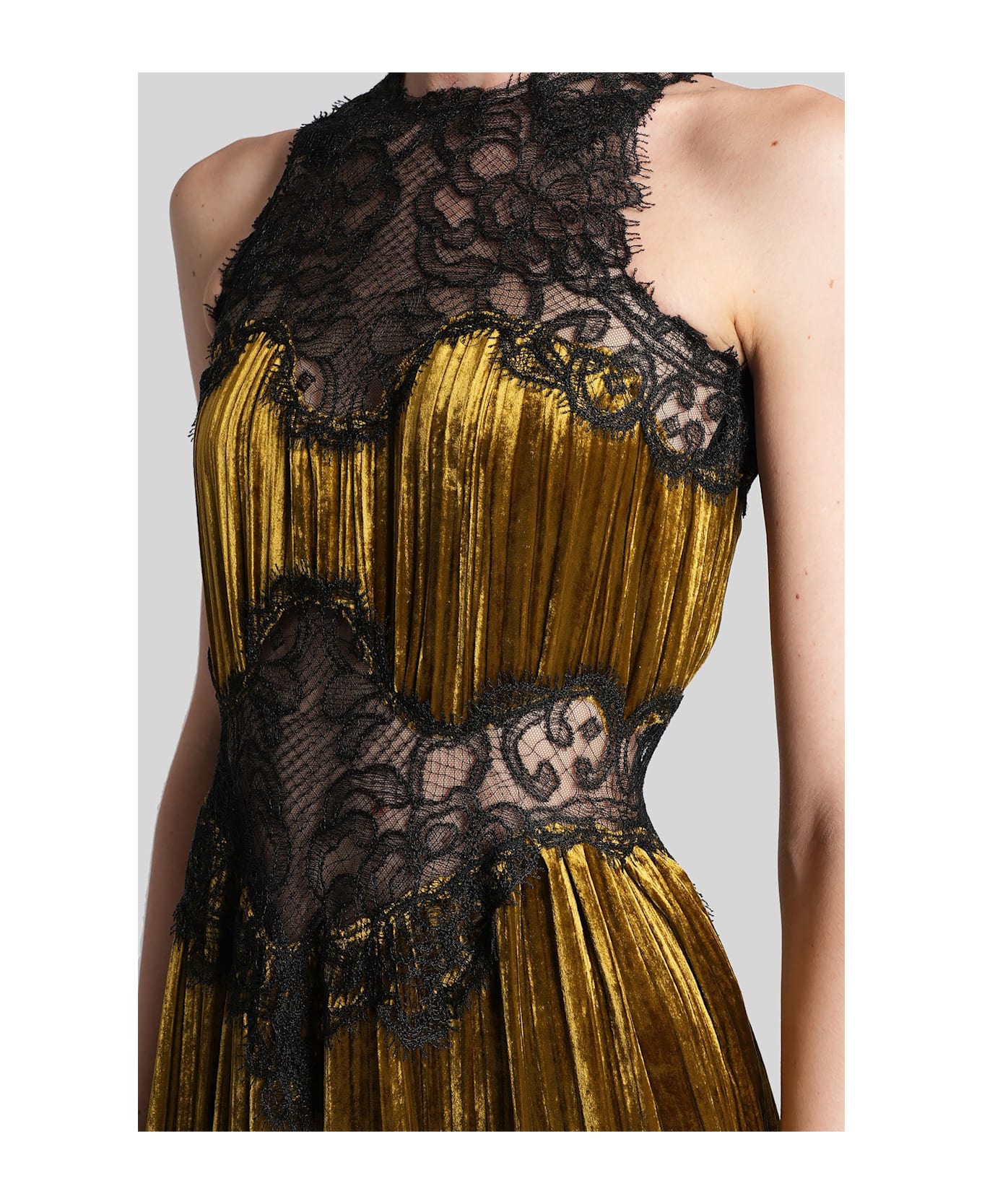 Costarellos Nassia Long Dress In Brown Viscose - brown