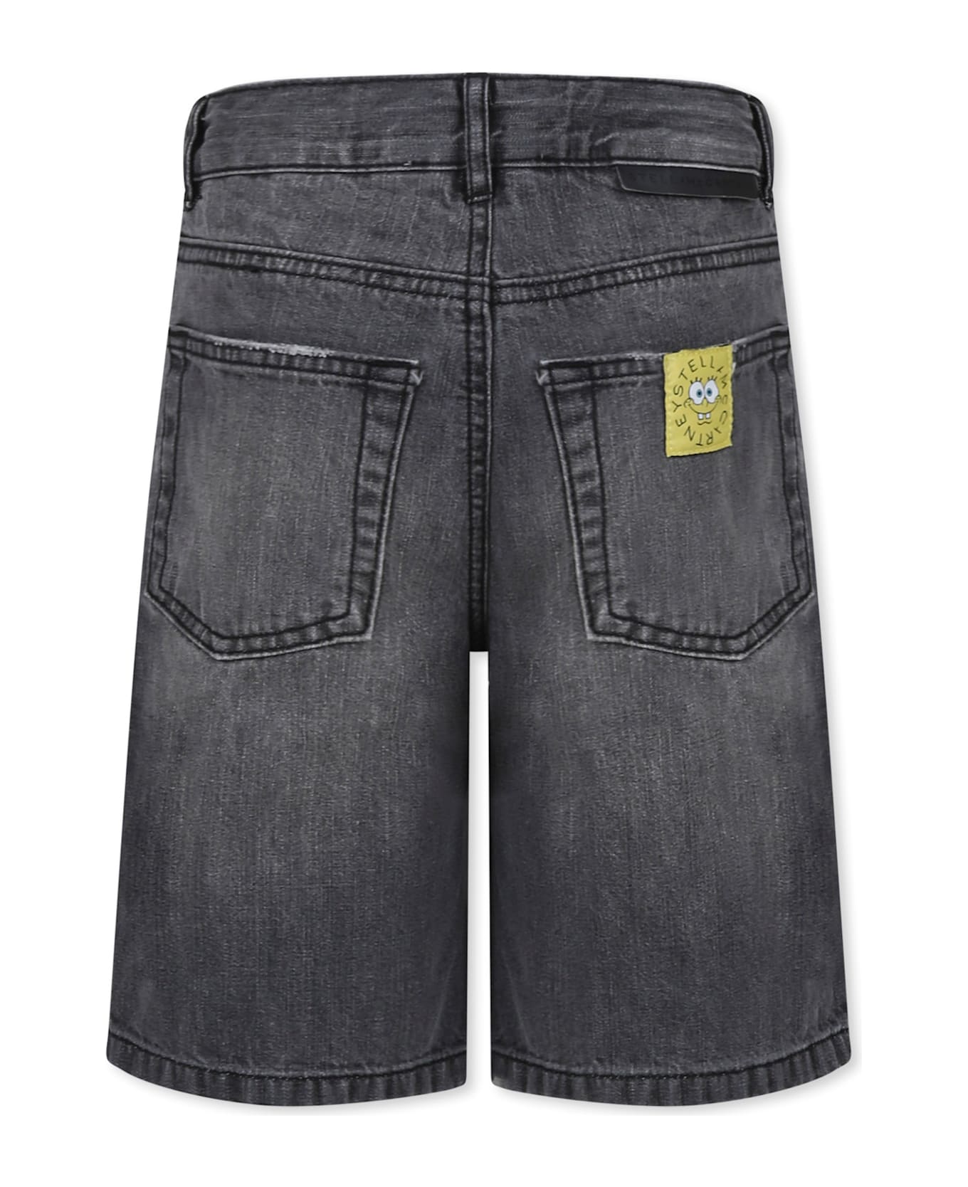 Stella McCartney Kids Grey Shorts For Boy With Spongebob - Grey