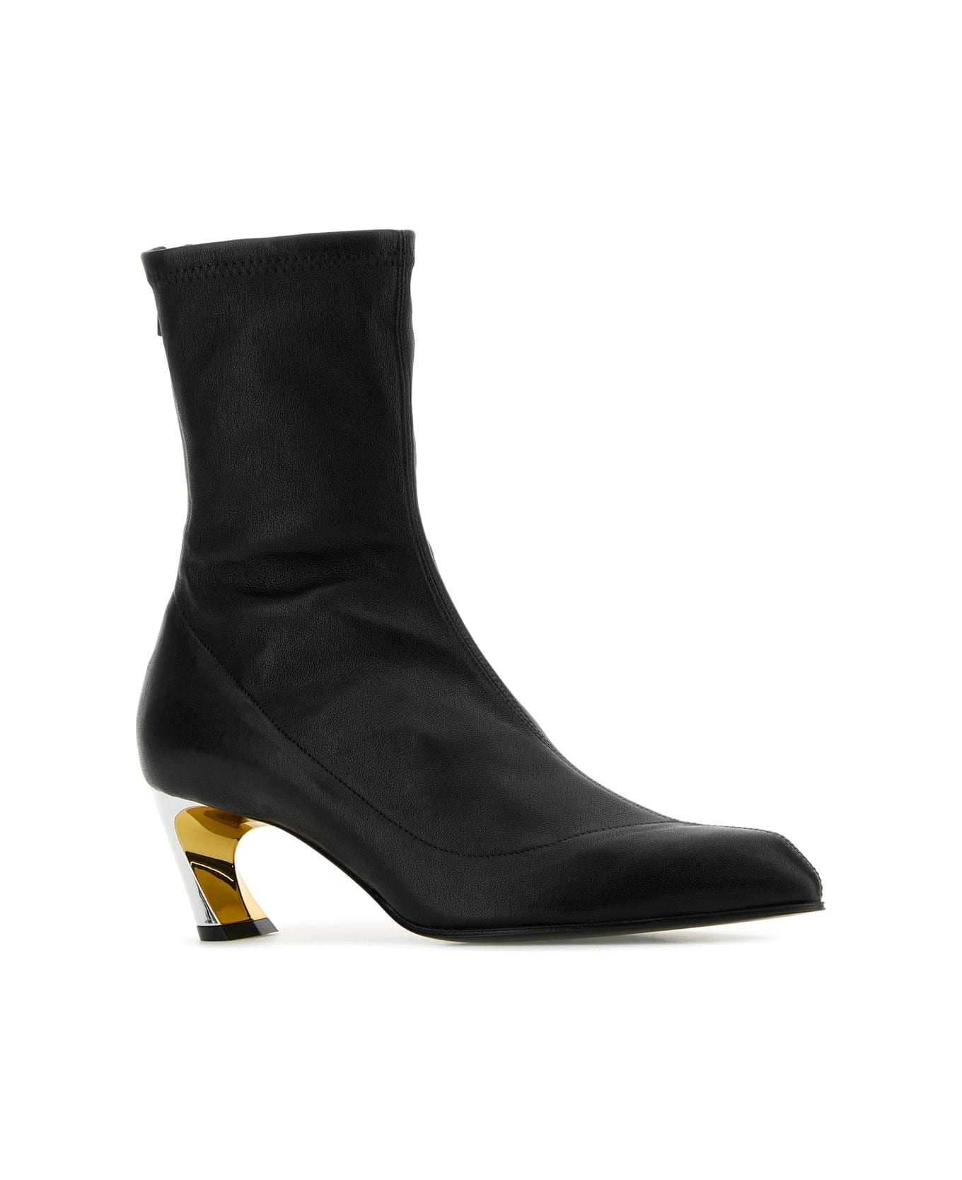 Alexander McQueen H.boot Leath S.leath - BLACKSILVERGOLD