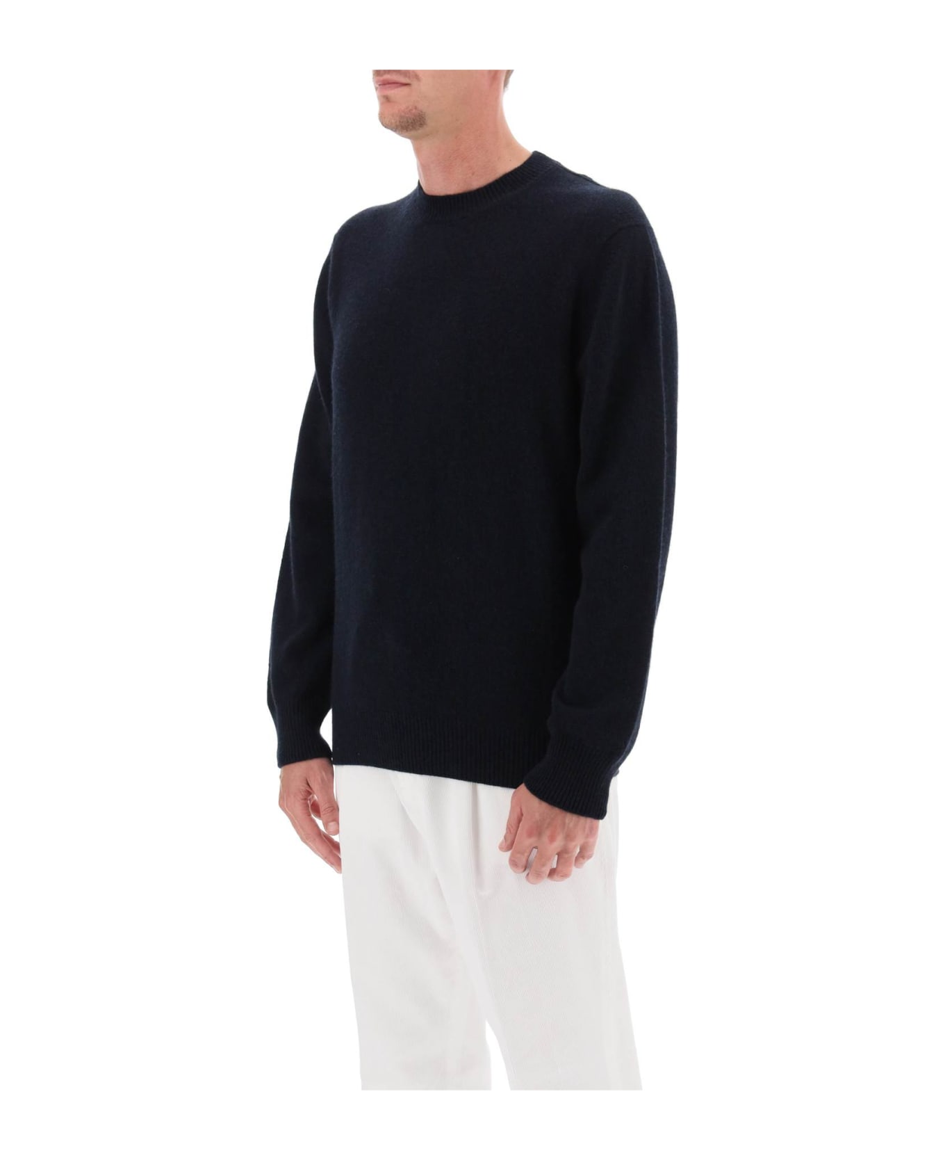 Agnona Crew-neck Sweater In Cashmere - NIGHT (Blue)