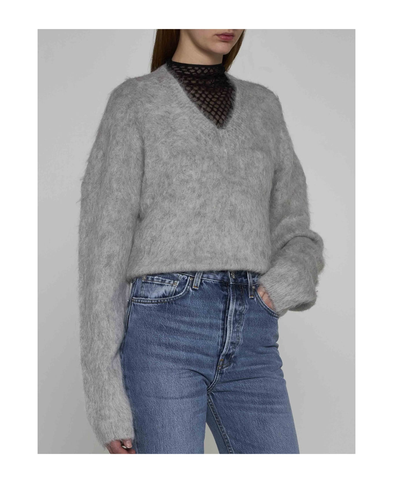 Totême Alpaca Blend Sweater - Grey