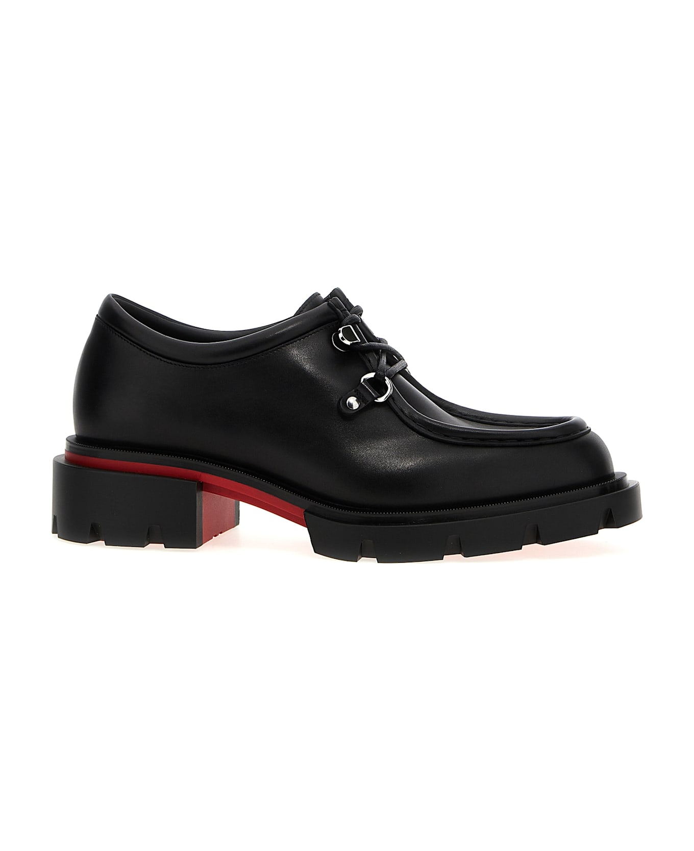 Christian Louboutin 'our Pabelito' Lace Up Shoes - Black