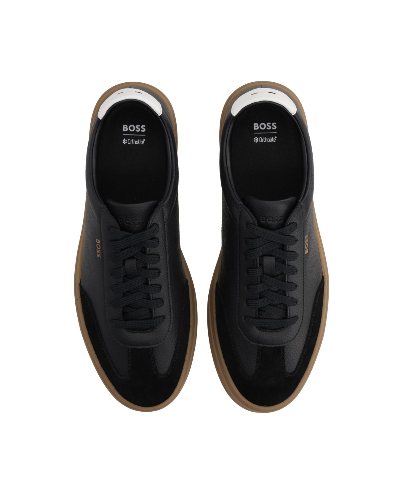 Hugo Boss Leather Sneaker - GREY