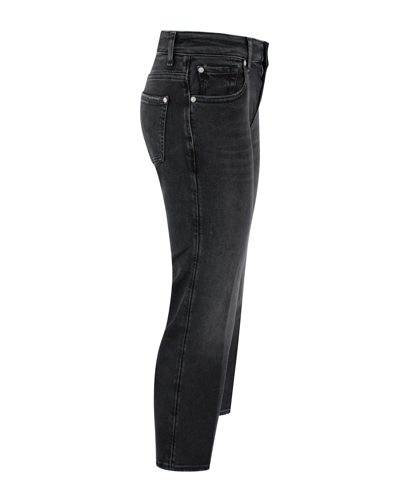 7 For All Mankind Jeans Calie Straight Black - Black