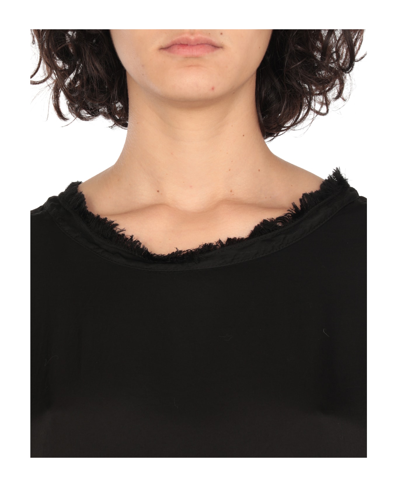 Sanctamuerte Viscose T-shirt - Black