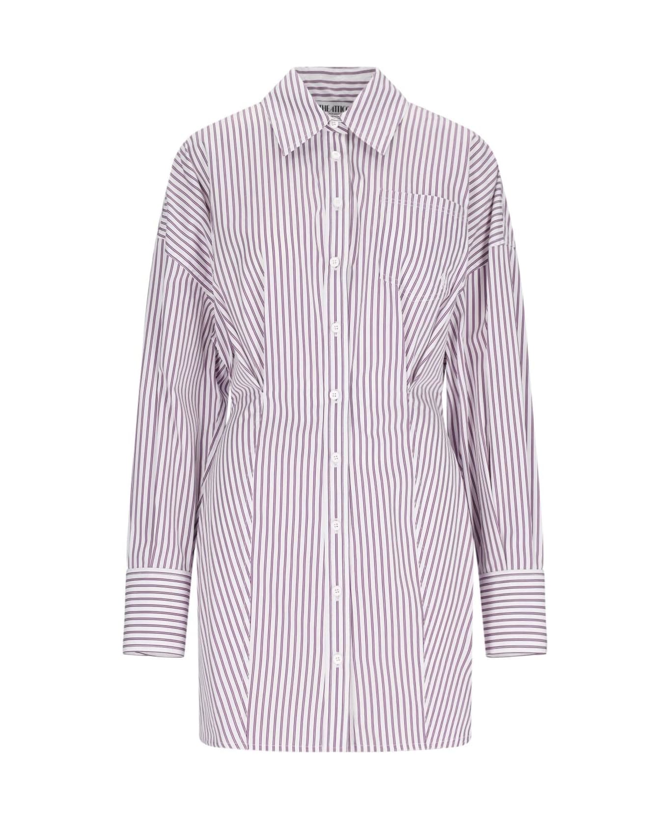 The Attico Mini Shirt Dress - White