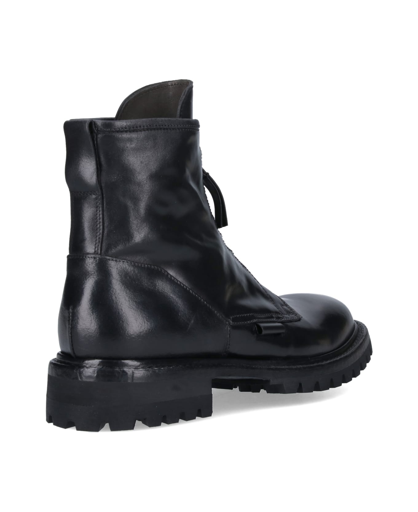 Premiata Leather Ankle Boots - Black ブーツ