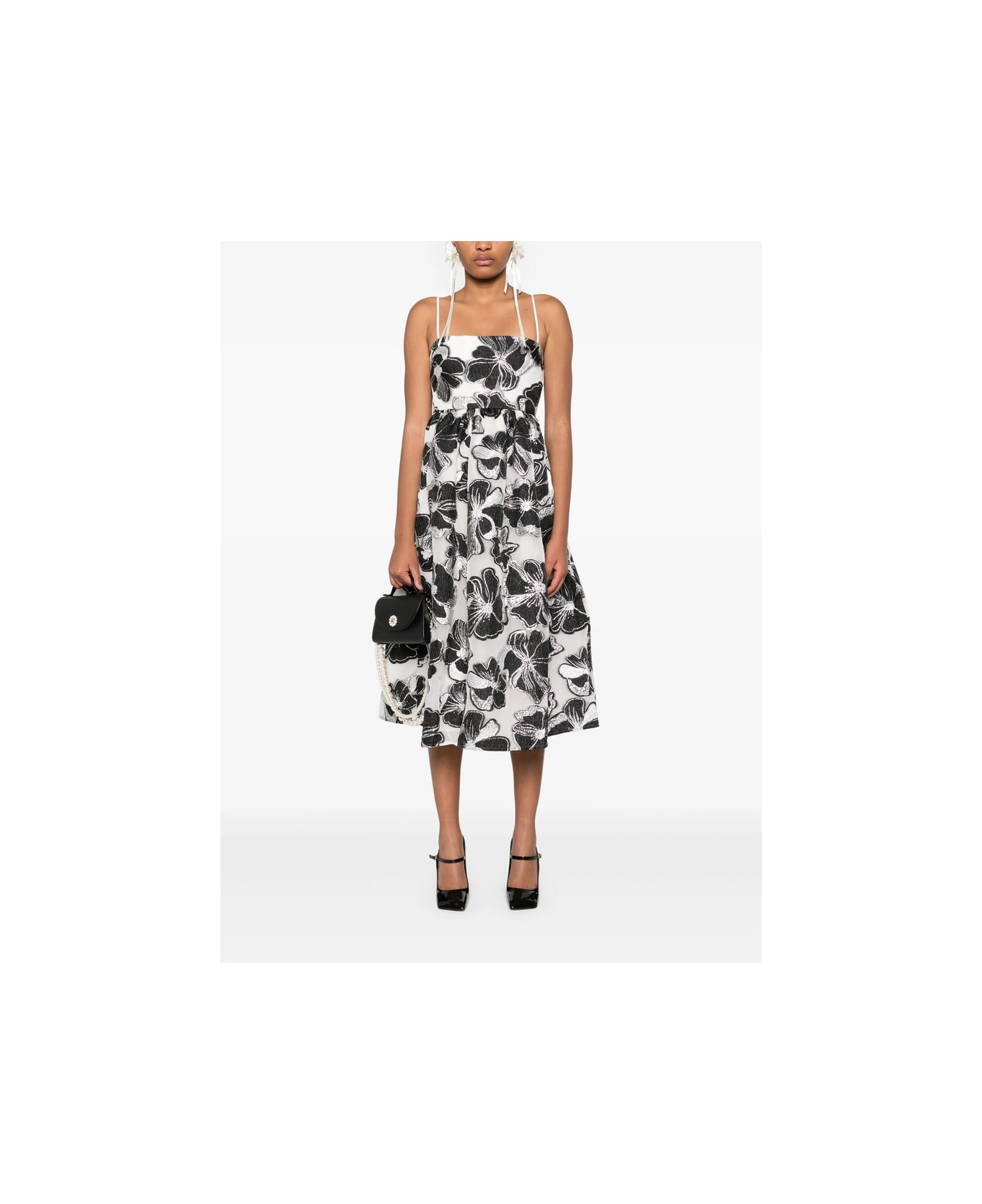 Stine Goya Dress - WHITE/BLACK