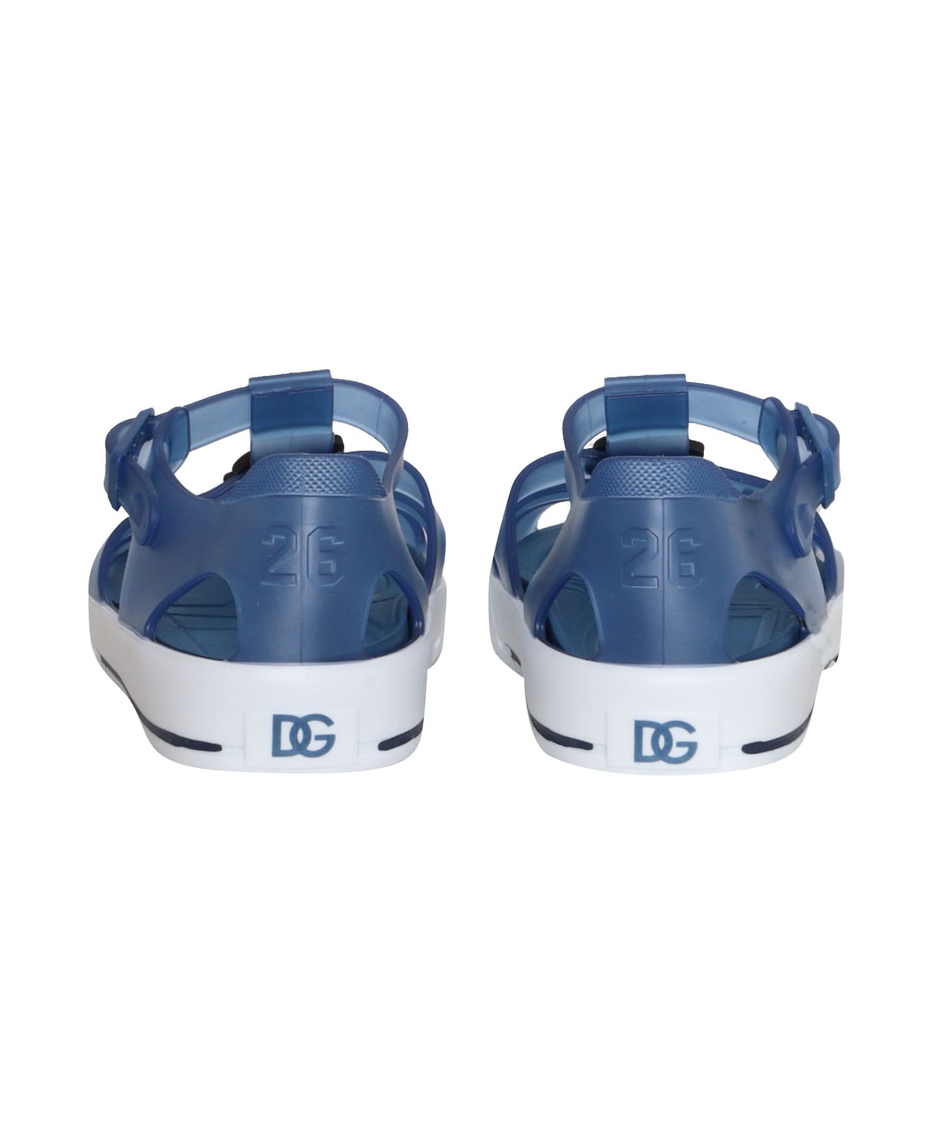 Dolce & Gabbana Light Blue Spider Sandals - BLUE シューズ